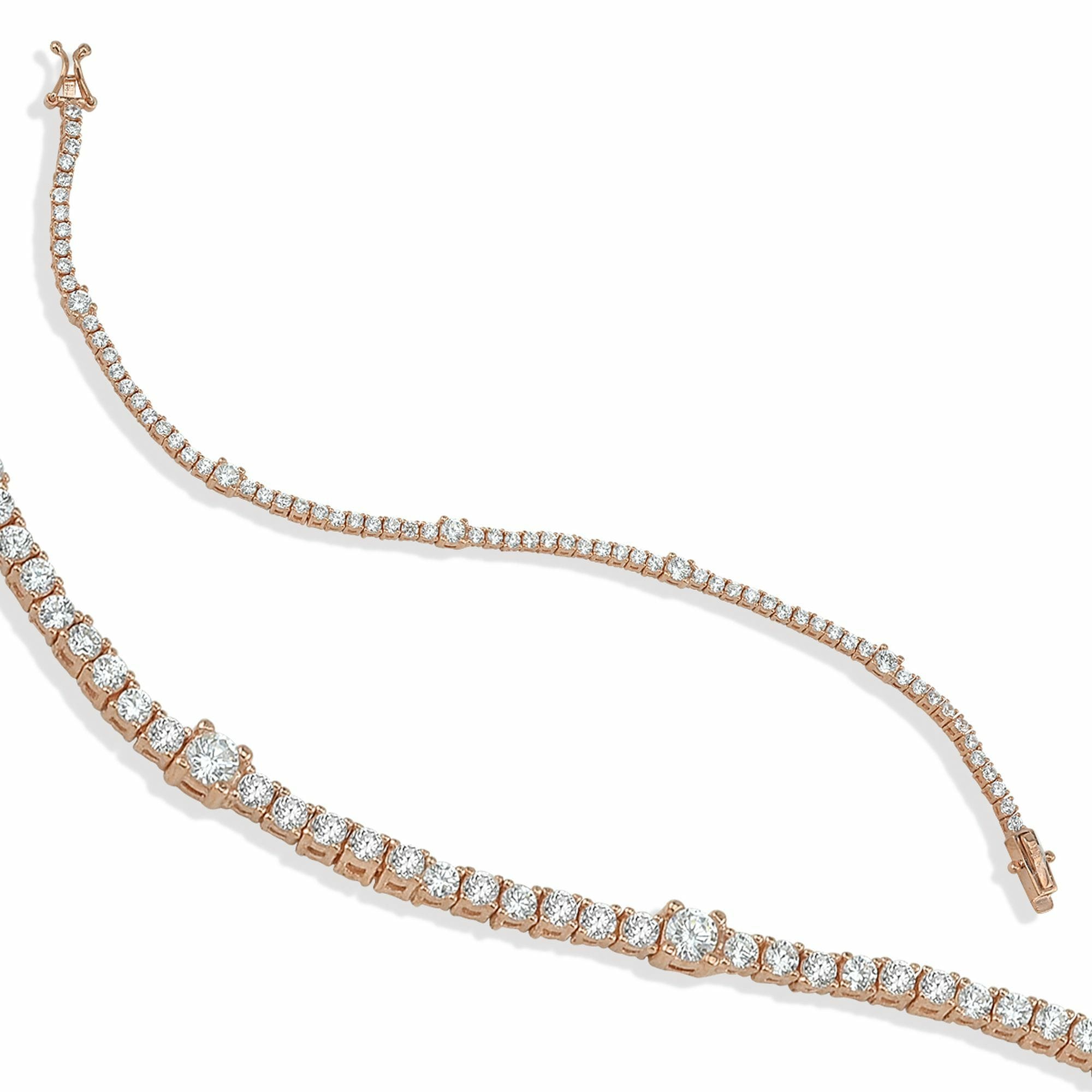 dKeniz Tennisarmband »925/- Sterling Silber rosévergoldet Tennisarmband«, (Set, 1 tlg.) kaufen