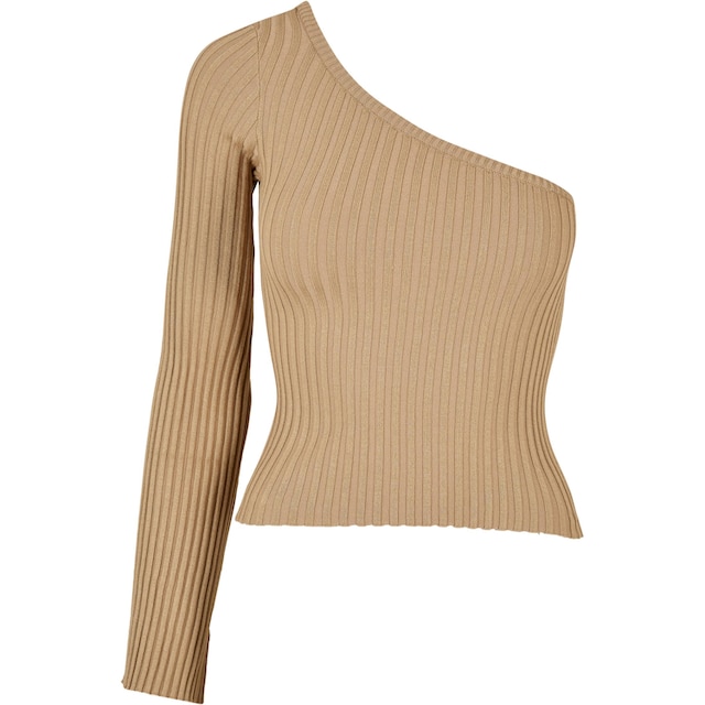 URBAN CLASSICS Sweater »Damen Ladies Short Rib Knit One Sleeve Sweater«, (1  tlg.) | I\'m walking