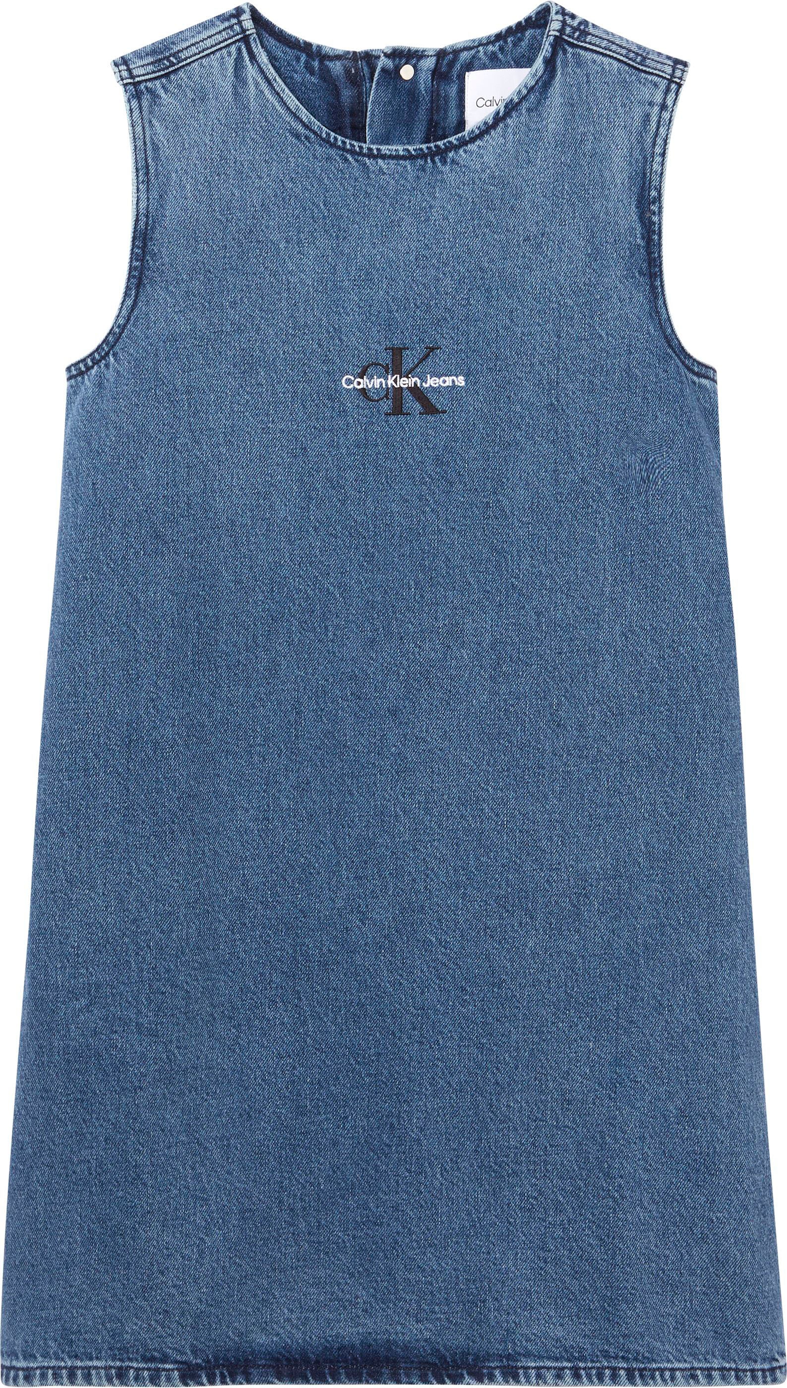 Calvin Klein Jeans Jeanskleid »SLEEVELESS BOXY DRESS«, mit hohem Rundhalsausschnitt kaufen