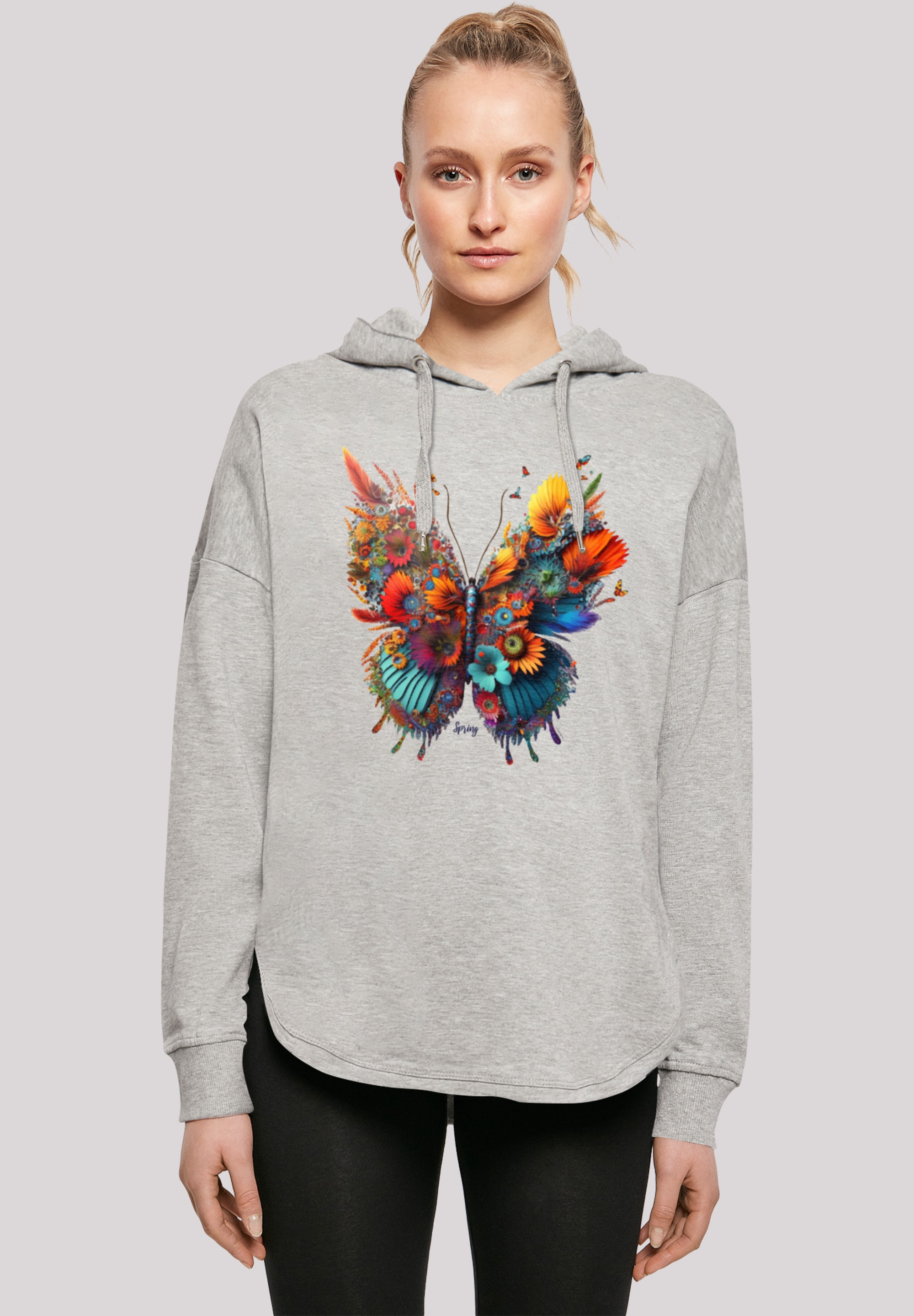 F4NT4STIC Kapuzenpullover »Schmetterling Blumen Oversize Hoodie«, Print  shoppen | I\'m walking