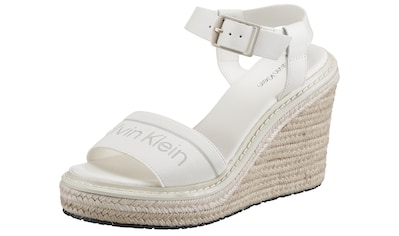Calvin Klein Sandalette »WIRA 5C *I«, mit Bast bezogenem Keilabsatz kaufen