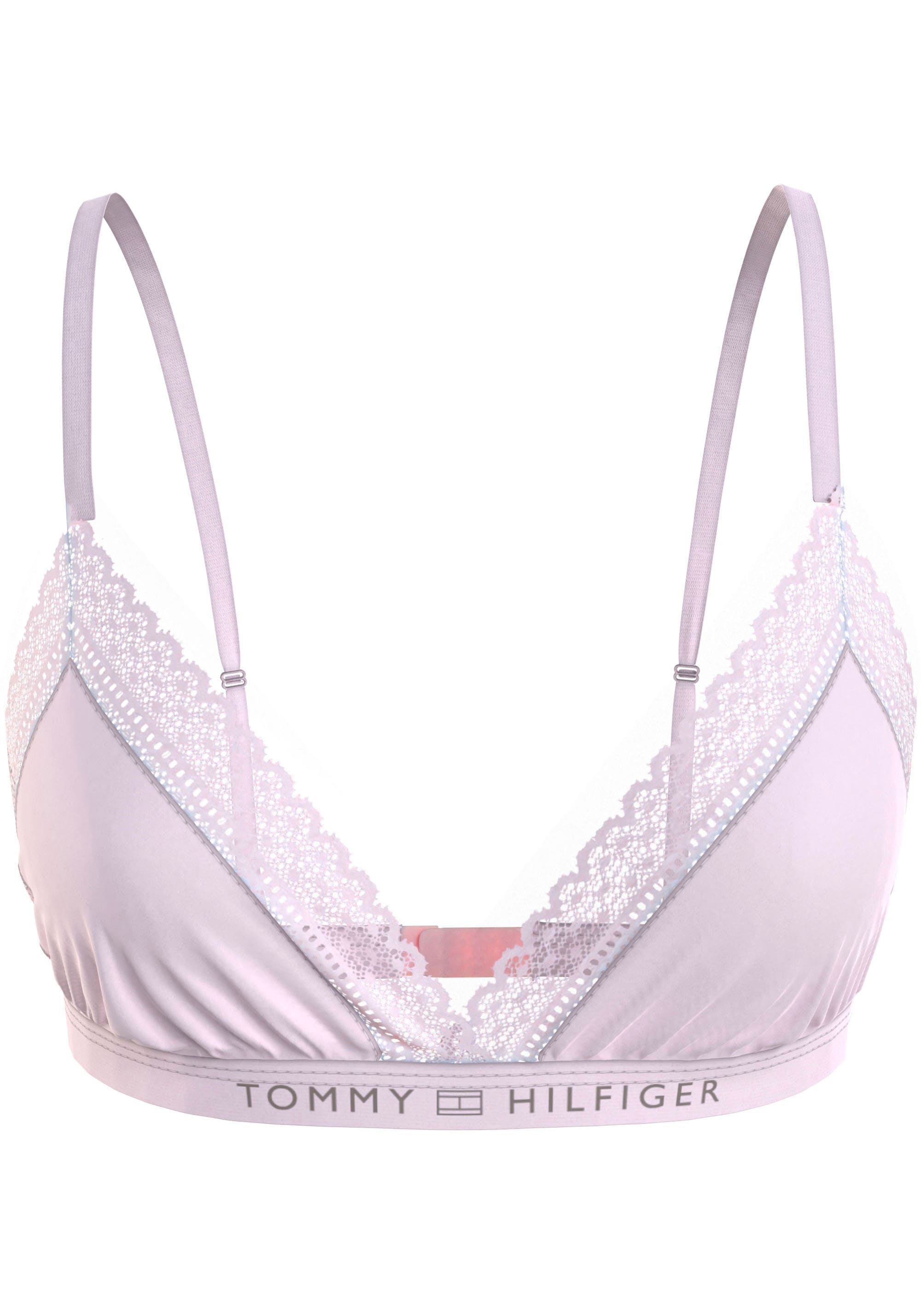 Tommy Hilfiger Underwear Triangel-BH, mit Tommy Hilfiger Logobund