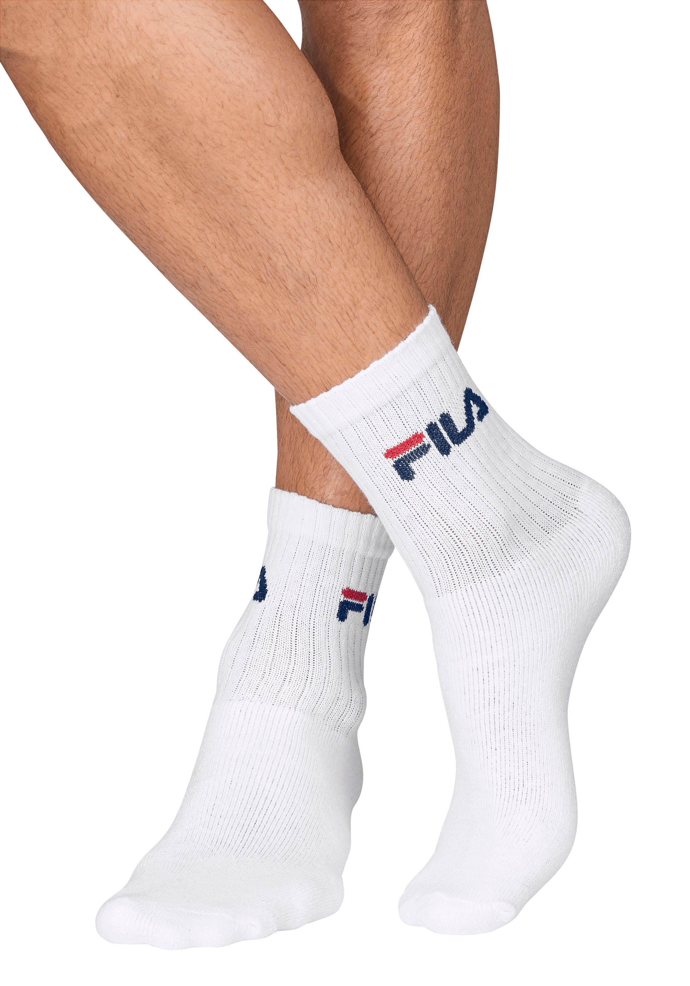 Fila Tennissocken (6 Paar) mit eingestricktem Logo | Lange Socken