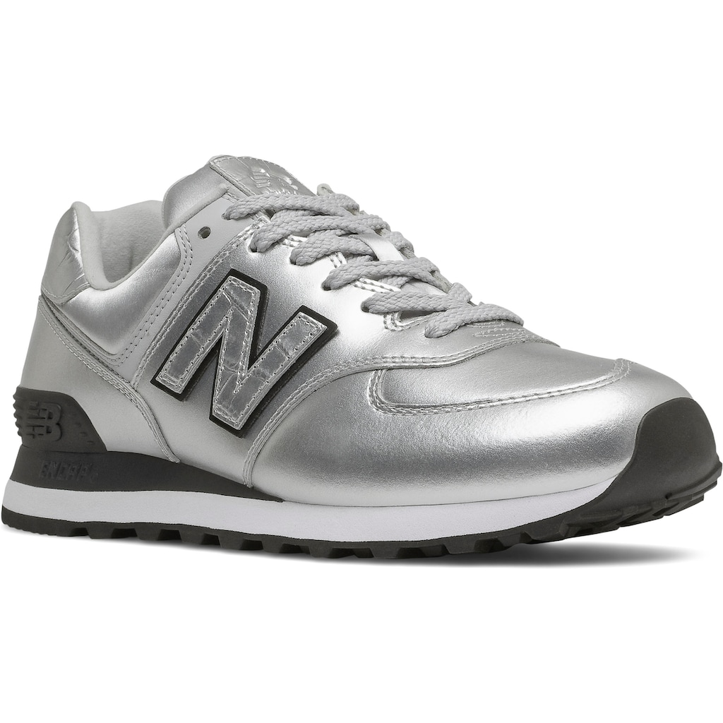 New Balance Sneaker »WL574 "Metallic Pack"«, in glänzender Optik