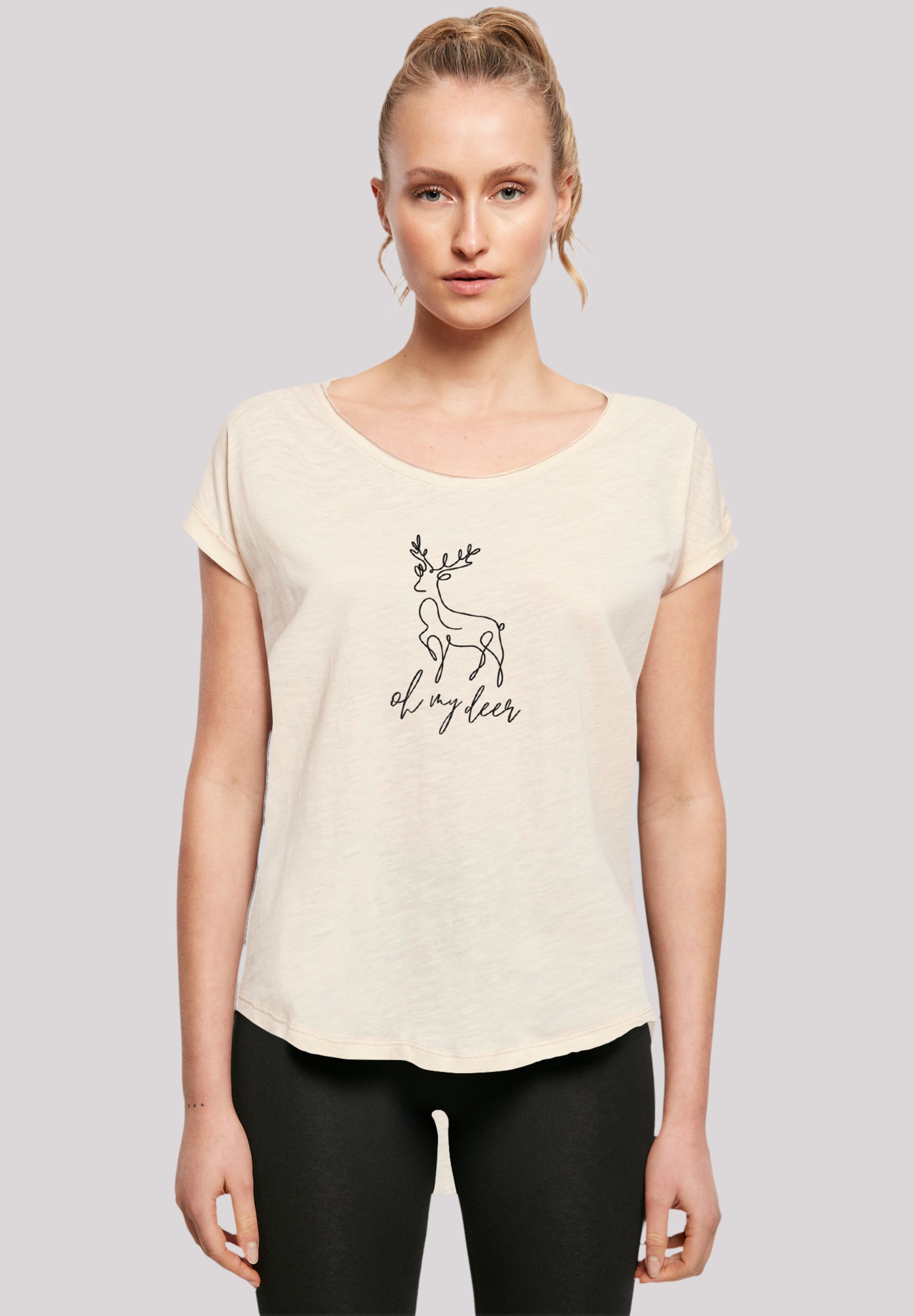 Christmas kaufen Band T-Shirt | F4NT4STIC Premium I\'m Rock-Musik, Qualität, walking »Winter online Deer«,