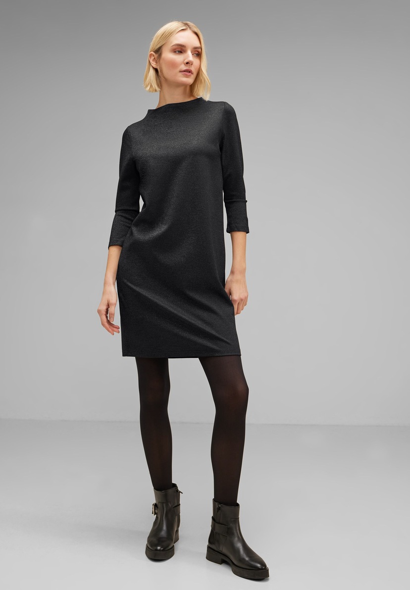 Tommy Hilfiger Blusenkleid »VISCOSE BLOCKED KNEE DRESS«, mit Logopatch  online kaufen | I\'m walking
