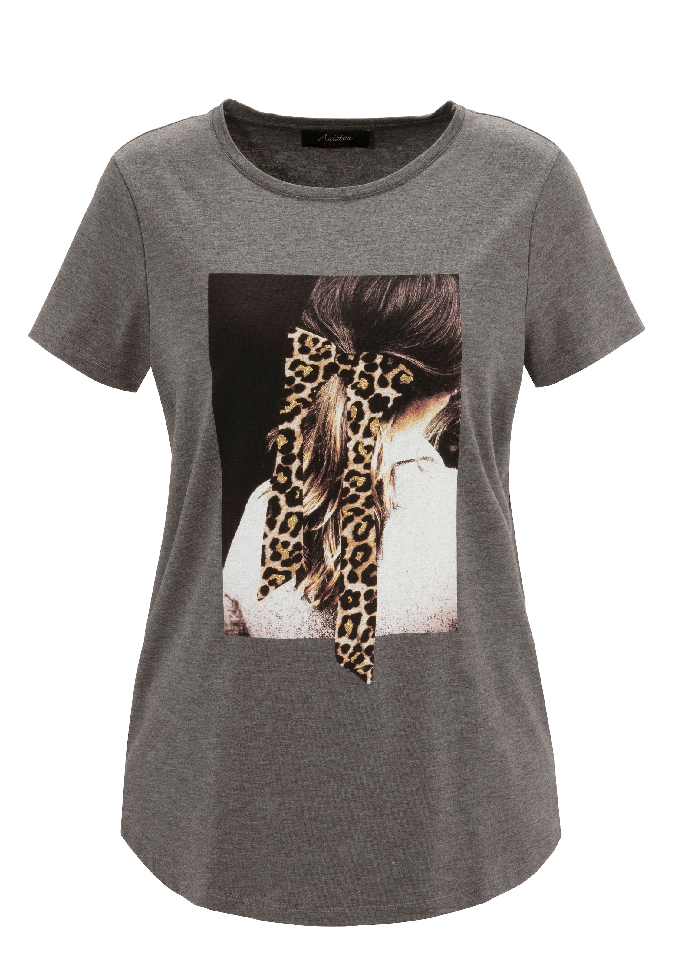 Aniston CASUAL T-Shirt, mit Glitzer verziertem Frontdruck shoppen | I'm  walking