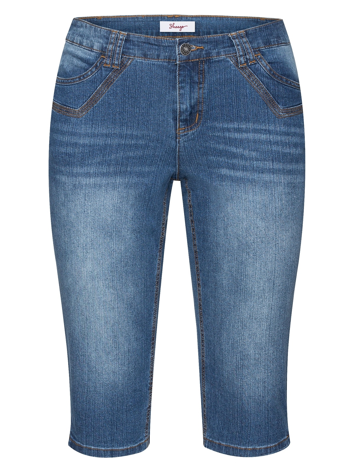Sheego Jeansbermudas »Große Größen«, mit kleinen Seitenschlitzen kaufen | Jeansshorts