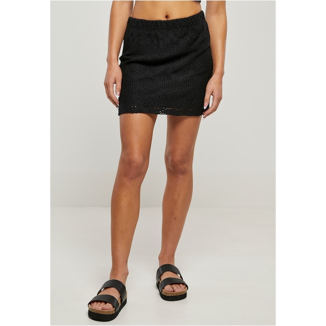 URBAN CLASSICS Jerseyrock »Damen Ladies Crochet Lace Mini Skirt«, (1 tlg.)  online kaufen | I\'m walking
