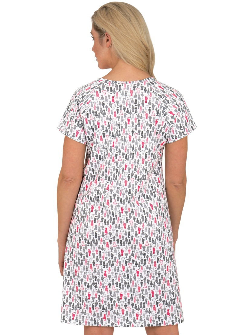 Trigema Nachthemd »TRIGEMA Nachthemd mit auf Allover-Katzen-Print« Wäsche & bestellen Rechnung