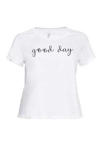 Sheego T-Shirt »T-Shirt«, mit Wording-Print, leicht ausgestellt kaufen