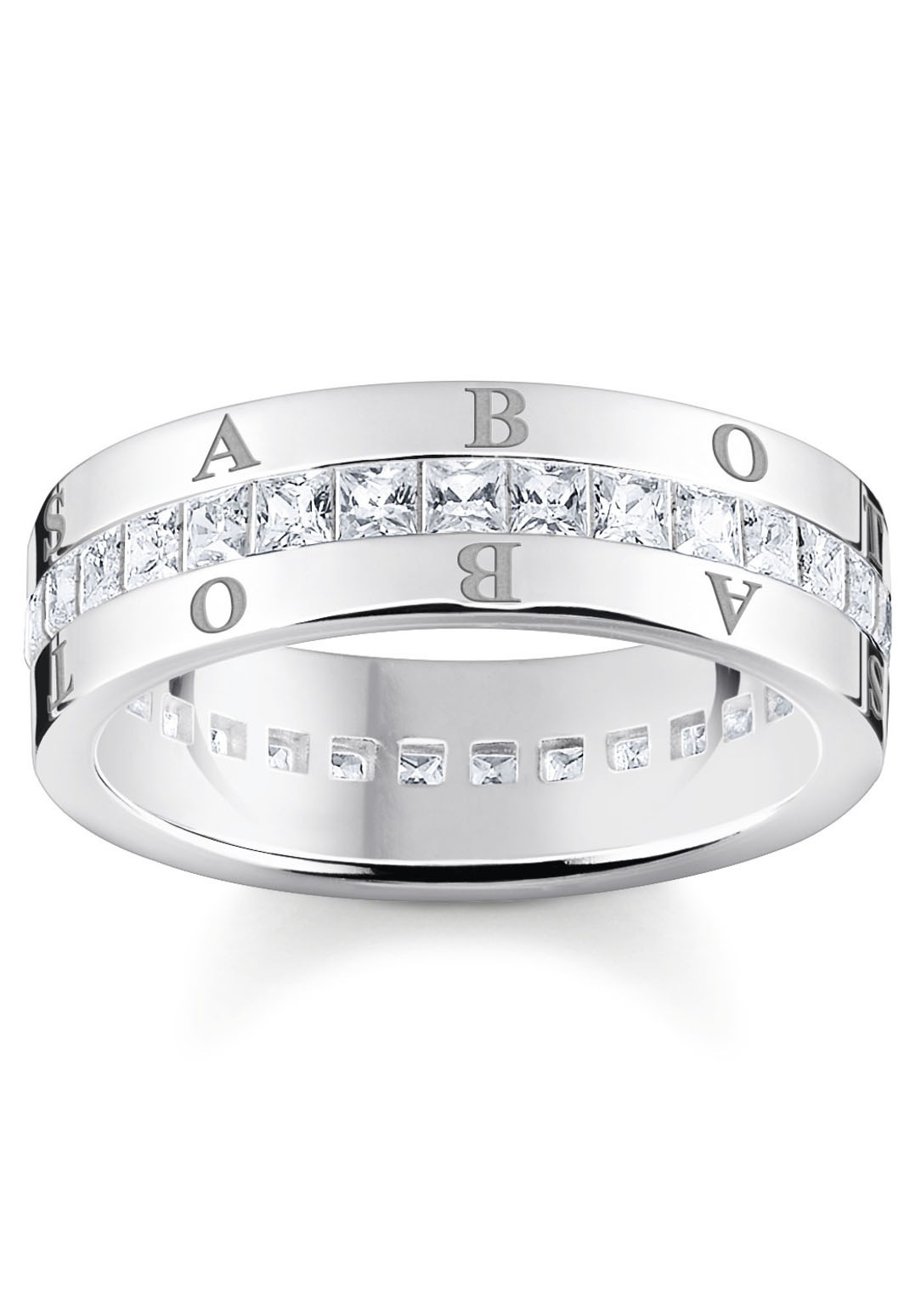THOMAS SABO Fingerring »weiße Steine Pavé, TR2361-414-14-52-60, TR2361-051-14-52-60«,... kaufen