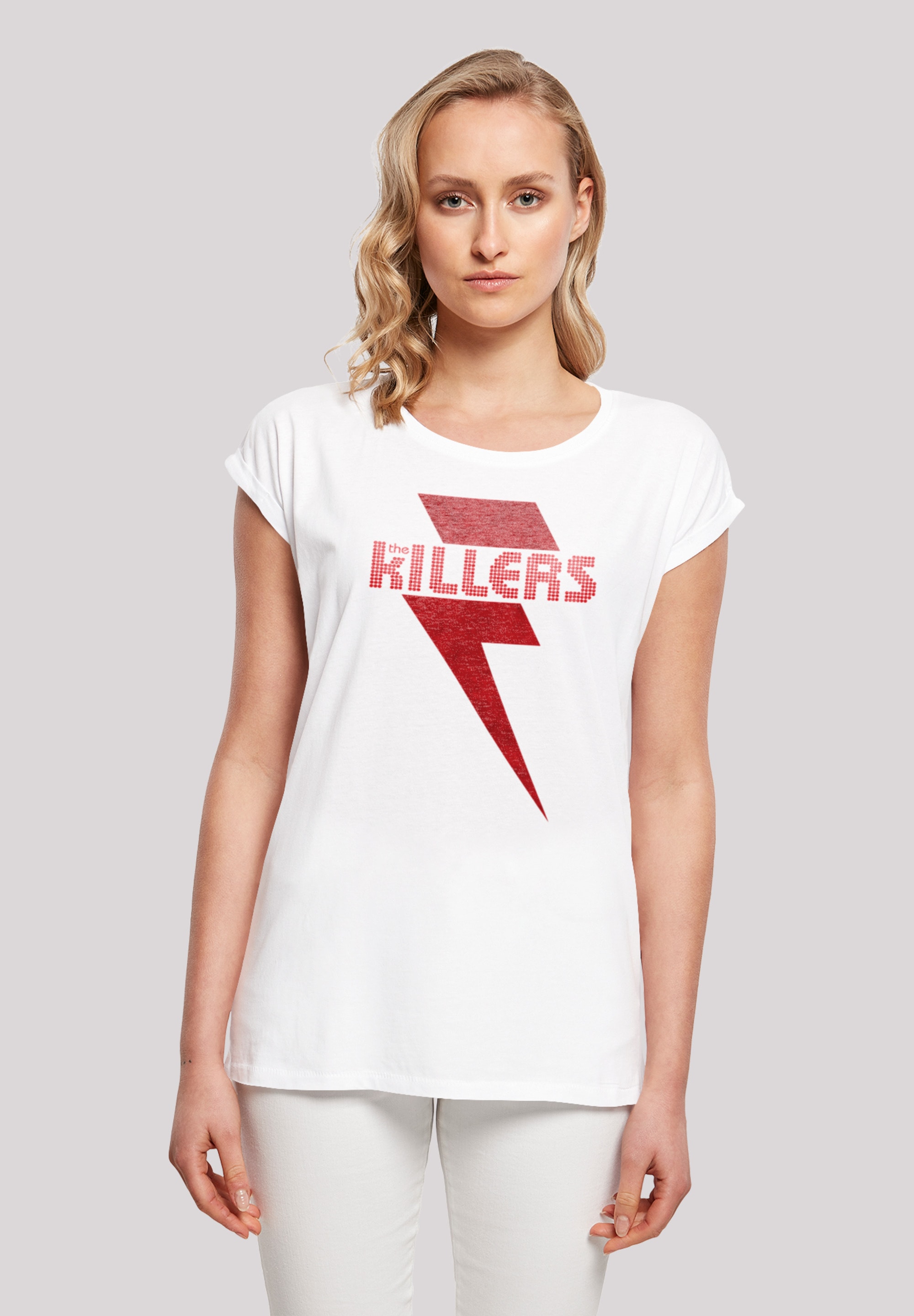 F4NT4STIC T-Shirt Red Print Bolt«, »The Band Killers Rock online I\'m walking 