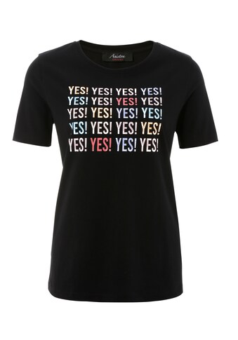 Aniston CASUAL T-Shirt, Frontdruck mit bunten YES!-Schriftzügen kaufen