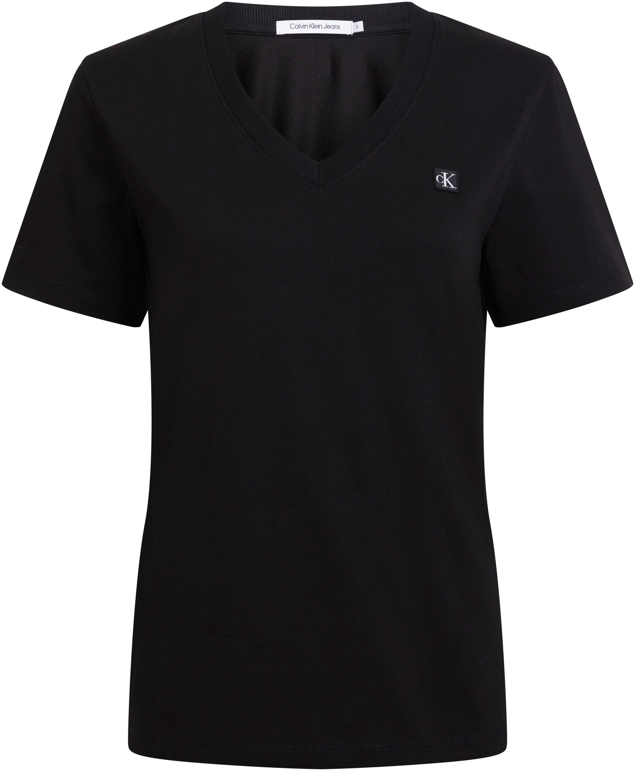 »CK V-NECK EMBRO T-Shirt BADGE Logomarkenlabel mit walking TEE«, | Jeans bestellen Klein Calvin I\'m