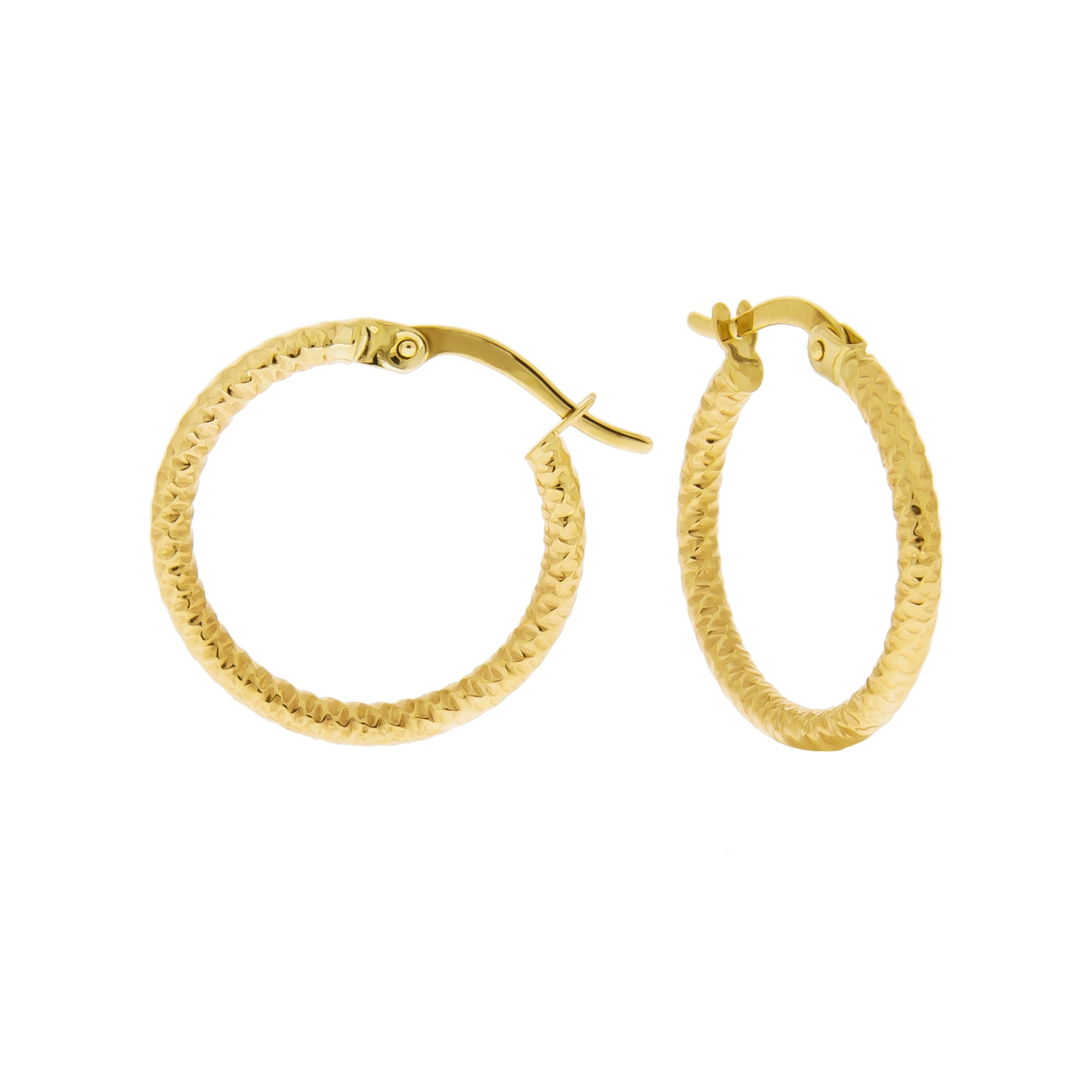 Fascination by Ellen K. Klappcreolen »375/- Gelbgold strukutriert« kaufen