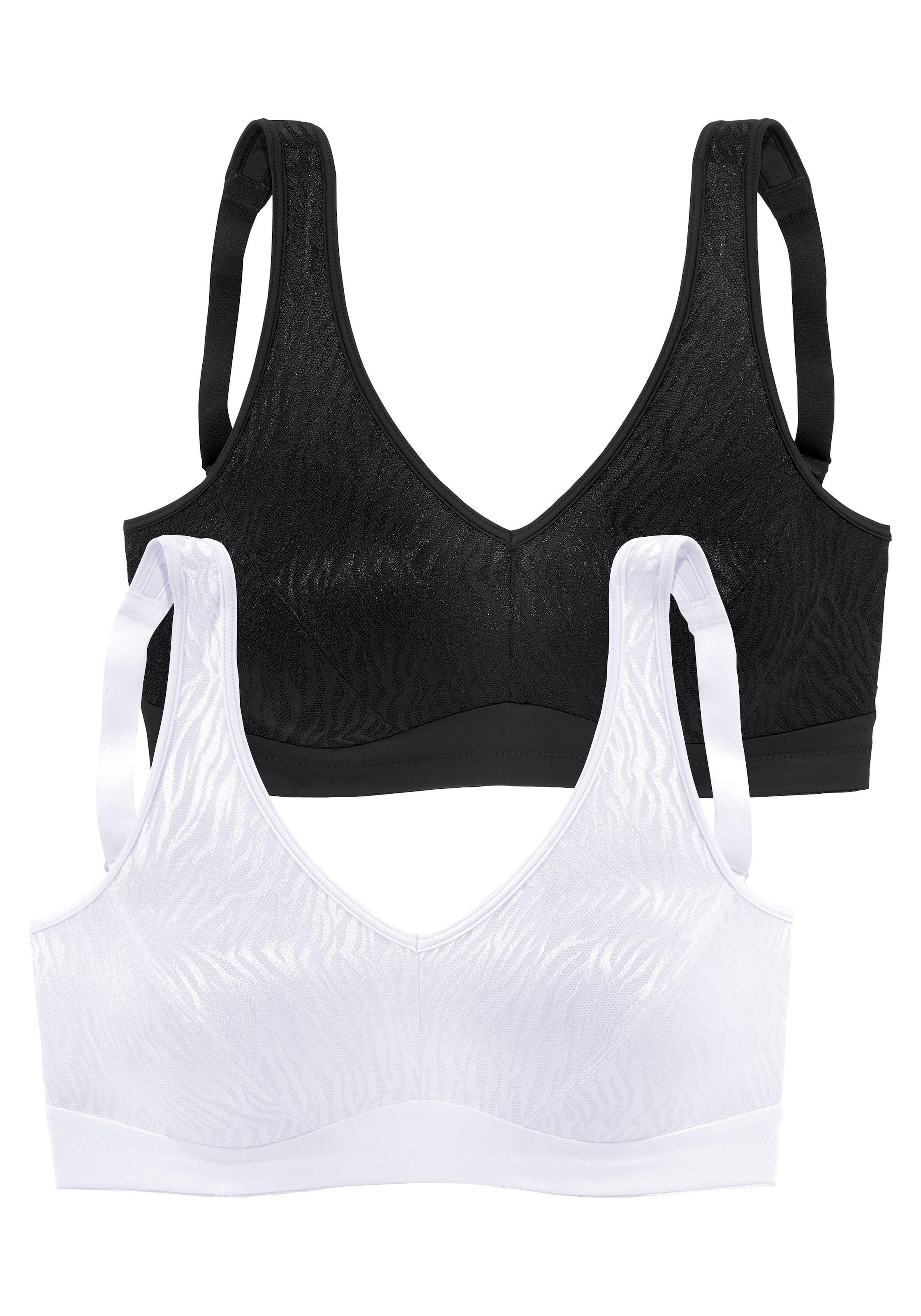 Nuance Entlastungs-BH, (Packung, 2 Stück), mit Glanzjacquard kaufen