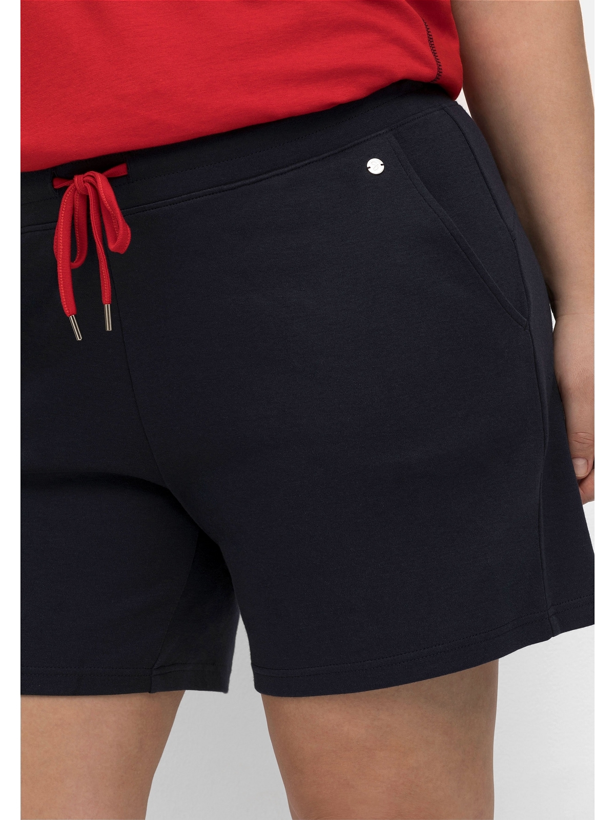 Interlock | Shorts aus Sheego shoppen Kontrastdetails, weichem walking mit »Große Größen«, I\'m