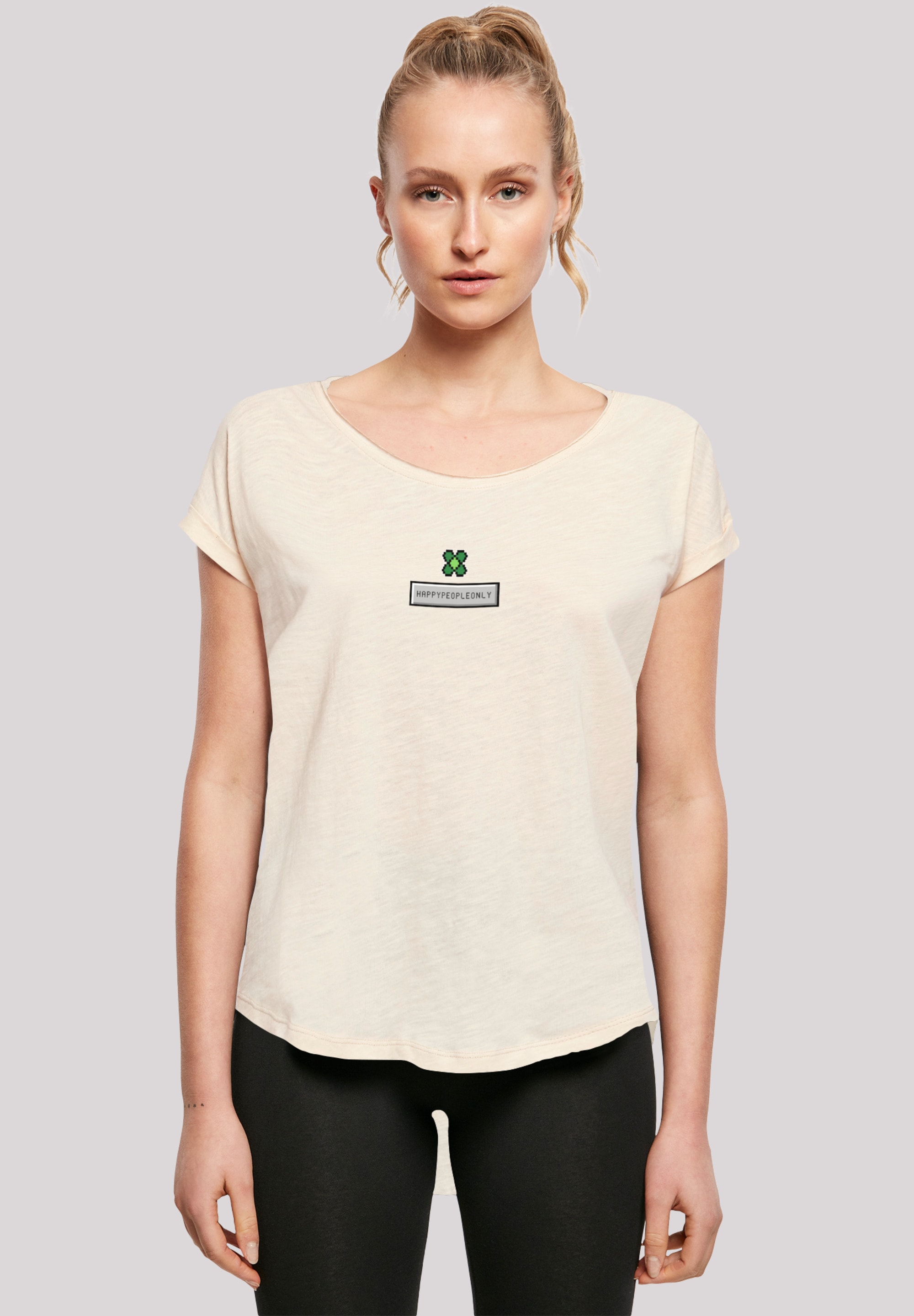 F4NT4STIC T-Shirt »Silvester Happy Kleeblatt«, Year Pixel Print shoppen New
