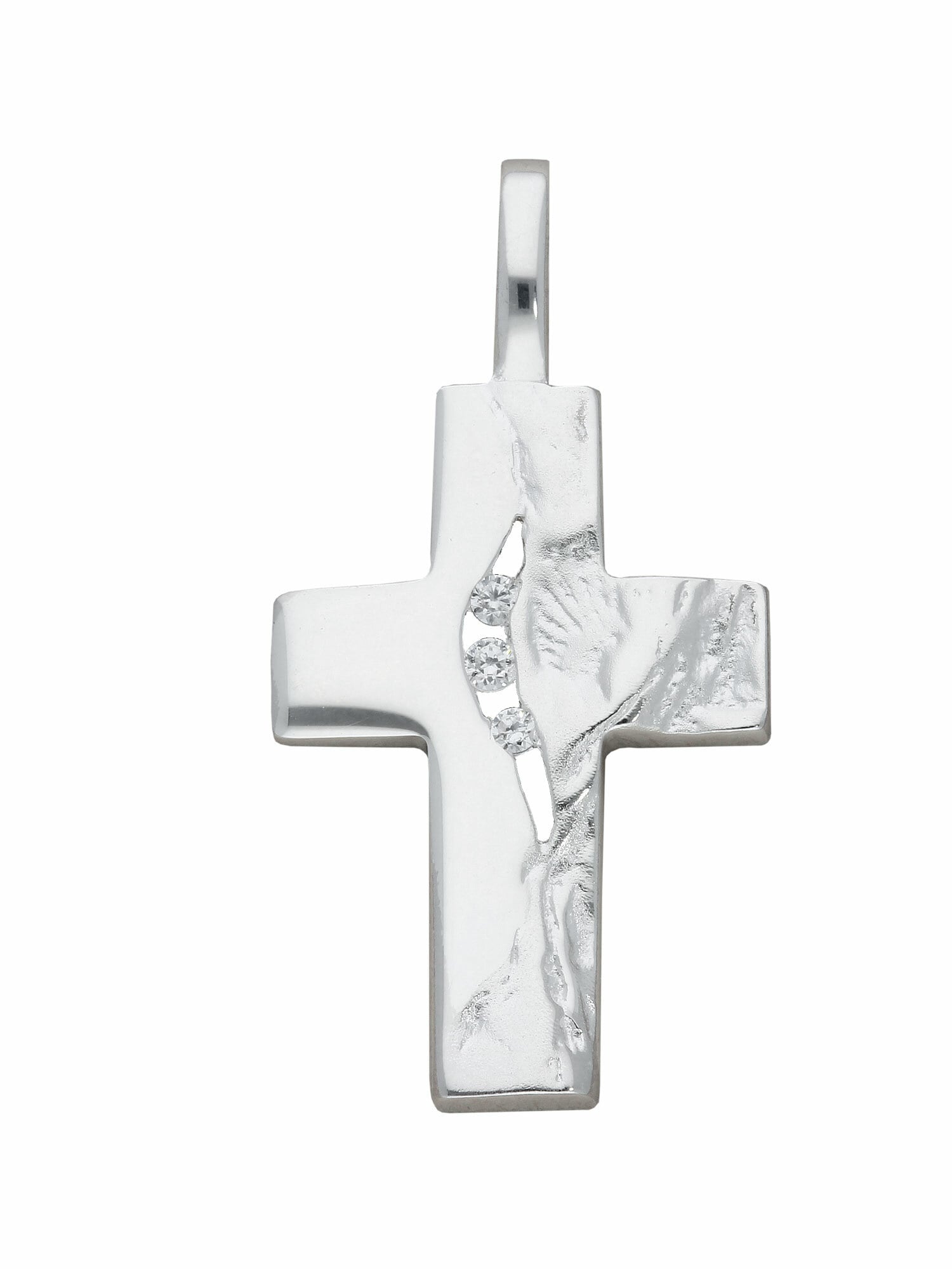 Adelia´s Kettenanhänger »925 Silber Kreuz mit walking Herren Anhänger & Silberschmuck mit I\'m Zirkonia«, Onlineshop | im Damen Zirkonia für