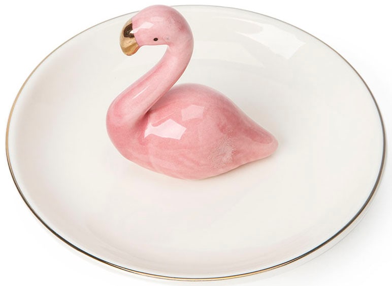 Firetti Geburtstag, Perfekt Dekoschale Weihnachten! »Schmuck Taschenleerer kaufen walking - Schmuckablage Geschenk Flamingo«, zu | Anlass Ablageschale I\'m jedem