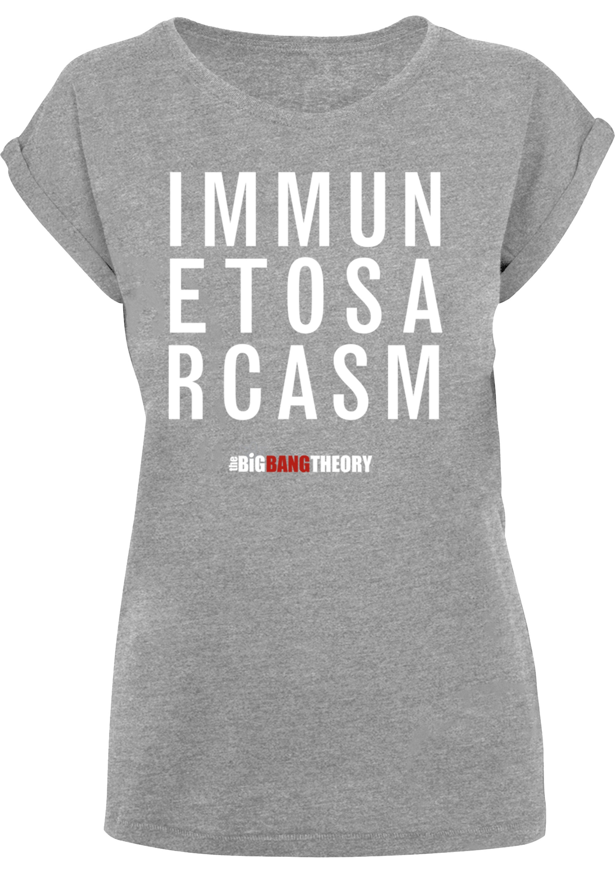 F4NT4STIC T-Shirt »Extended Shoulder Sarcasm\'«, Bang Merch,Regular-Fit,Kurze Damen,Premium Theory kaufen Immune To Ärmel,Bedruckt \'Big Shirt