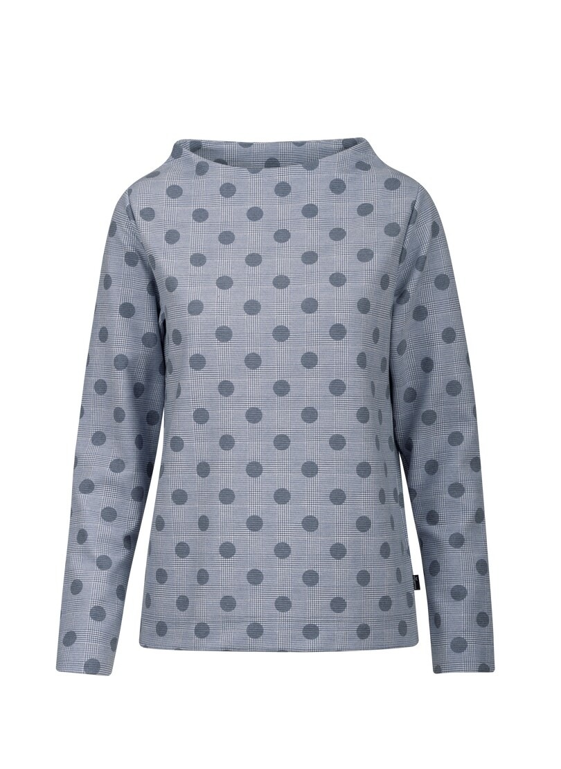 Langarmshirt »TRIGEMA Trigema | walking Sweatshirt online Glencheck-Muster« I\'m kaufen mit