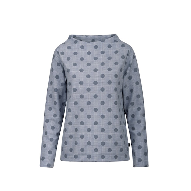 Langarmshirt online mit | Trigema walking Sweatshirt »TRIGEMA I\'m kaufen Glencheck-Muster«