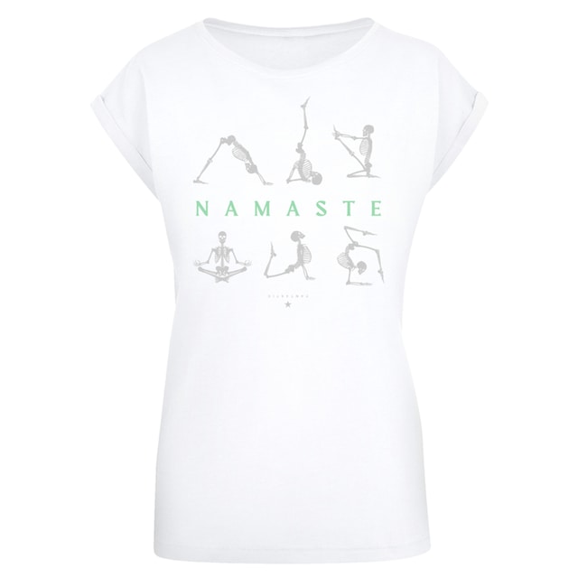 F4NT4STIC T-Shirt »Namaste Yoga Skelett Halloween«, Print online kaufen |  I'm walking