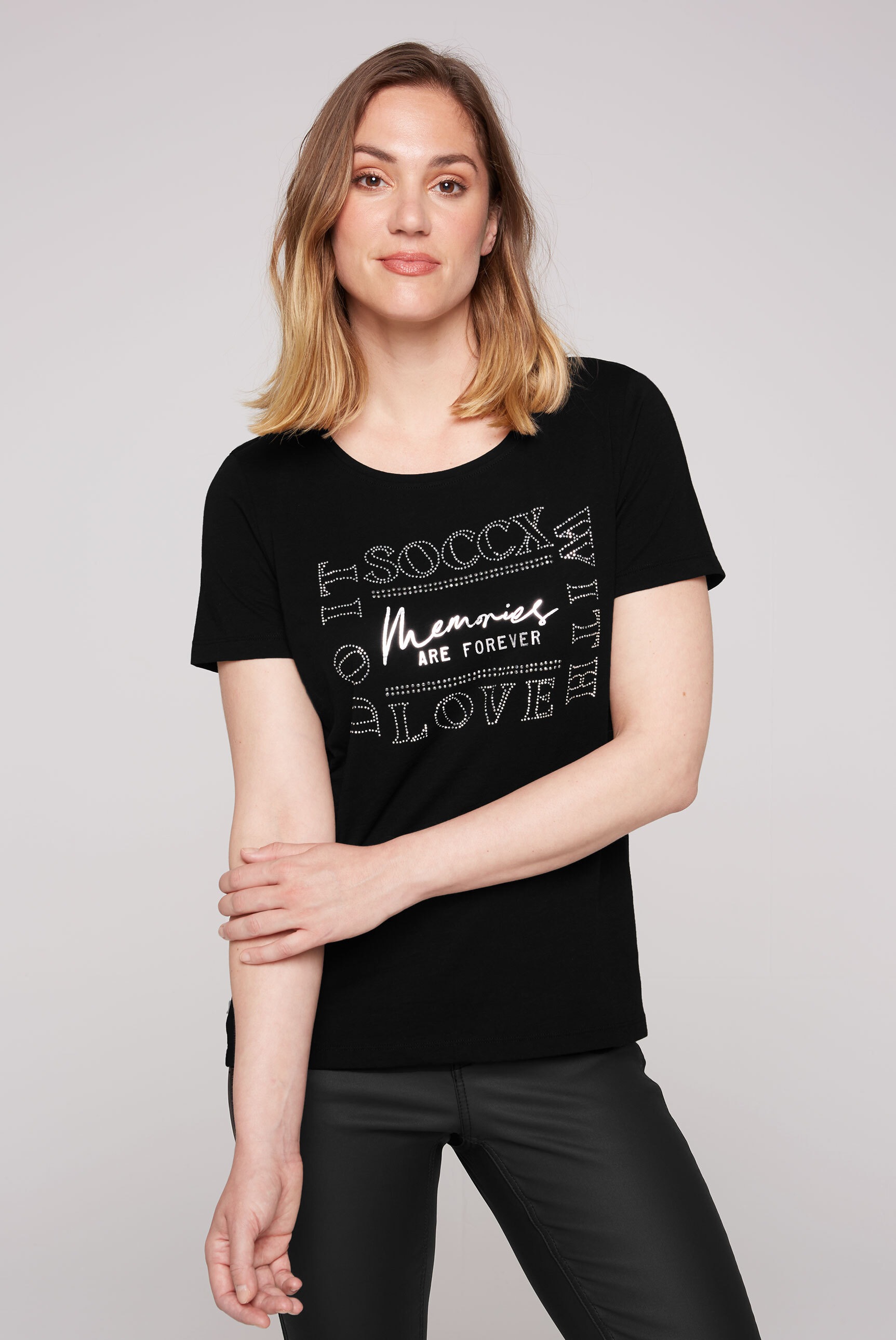 SOCCX Rundhalsshirt, kaufen mit walking Rückenpartie I\'m längerer | online