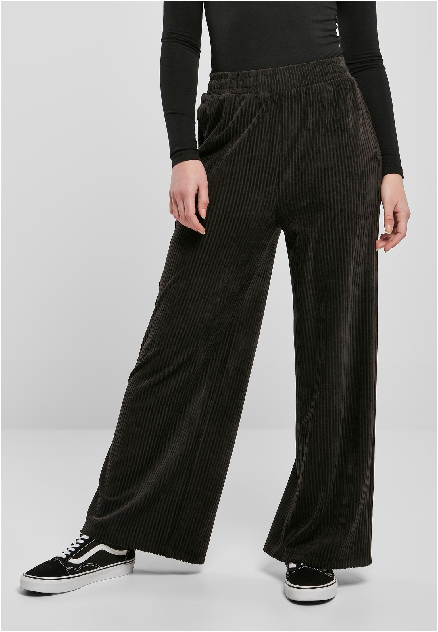 »Damen walking Flared Ladies Pants«, Synthetic URBAN Jerseyhose tlg.) CLASSICS | Leather (1 kaufen I\'m