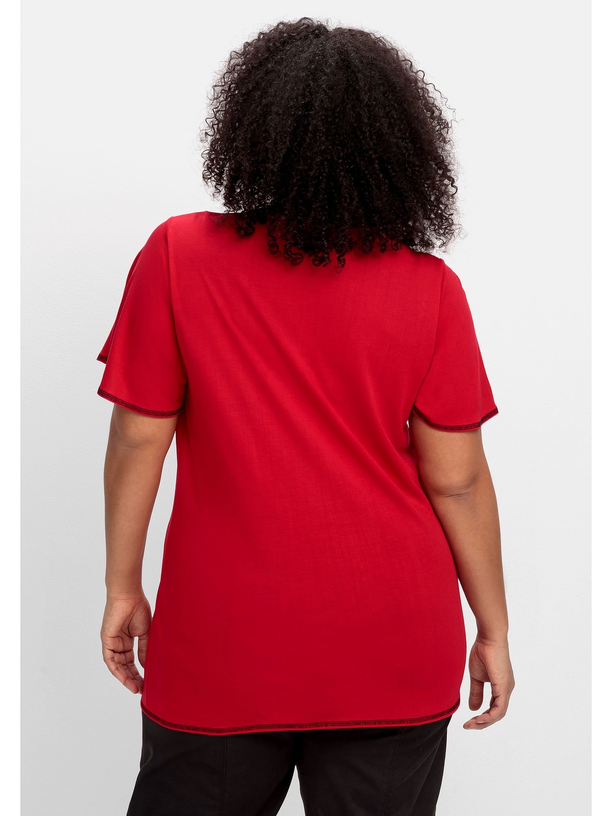 Sheego T-Shirt »Große Größen«, mit Flügelärmel und Cut-out vorn shoppen |  I'm walking