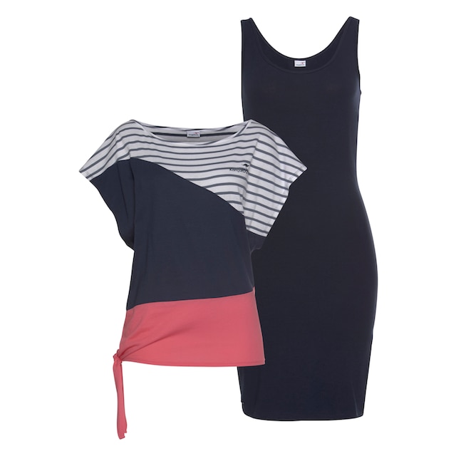 KangaROOS 2-in-1-Kleid, (2 tlg.), in sommerlicher zweiteiliger Kombination  Kleid und Shirt bestellen