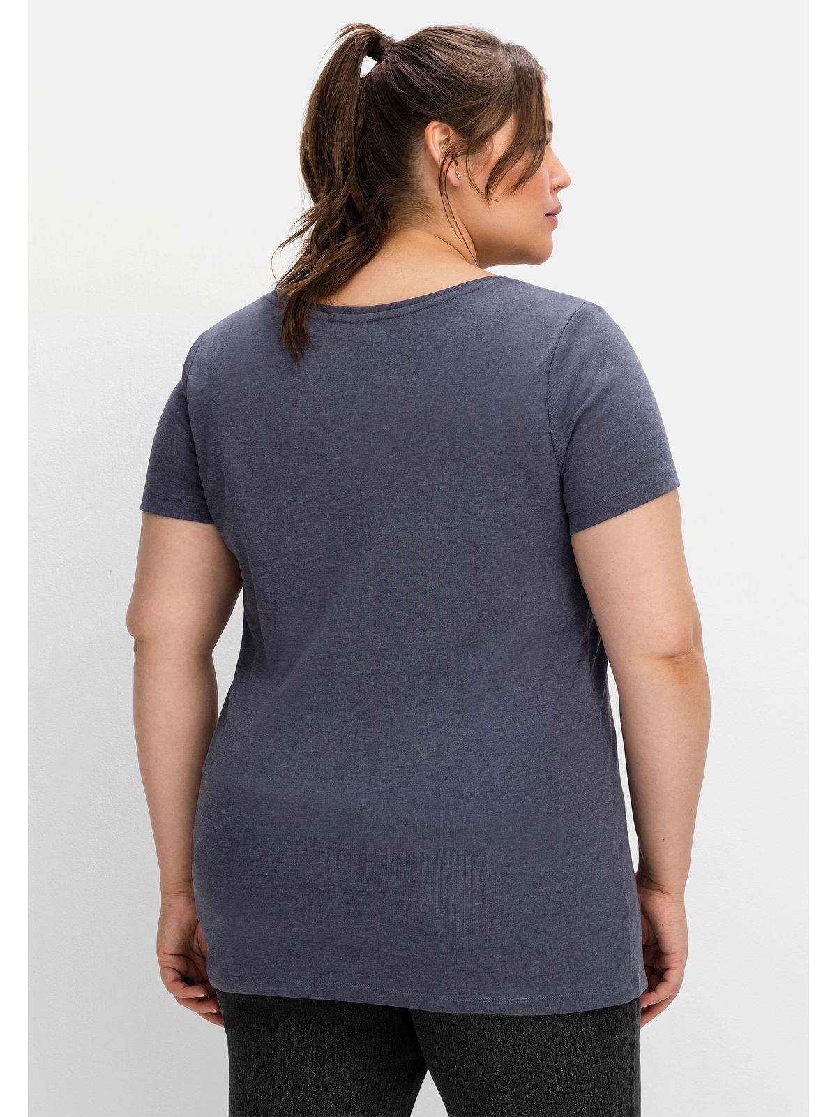 Sheego T-Shirt »Große Größen«, kaufen mit V-Ausschnitt