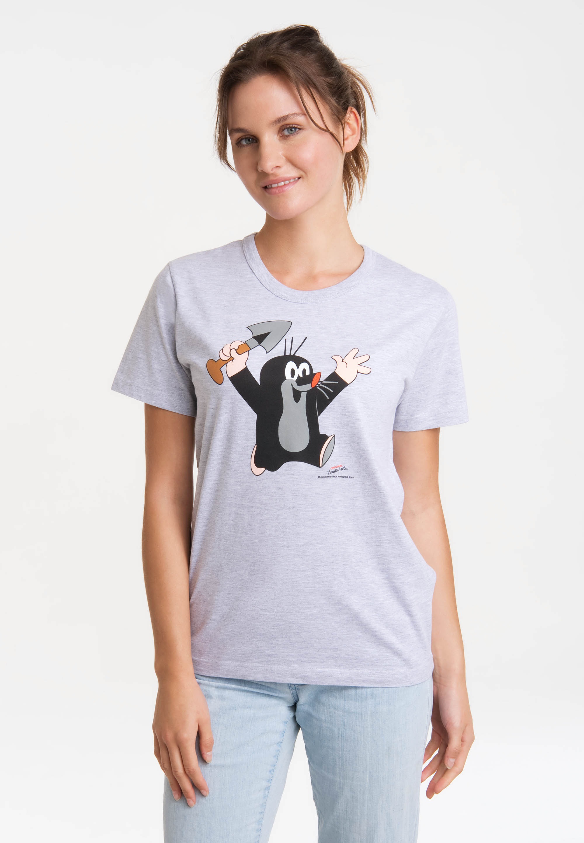 LOGOSHIRT T-Shirt lizenziertem mit | walking bestellen Maulwurf Print kleine - »Der I\'m Juhu«