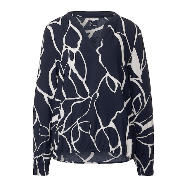 STREET ONE Druckbluse »Langarmbluse Printed splitneck blouse«, aus softer  Viskose online kaufen | I'm walking
