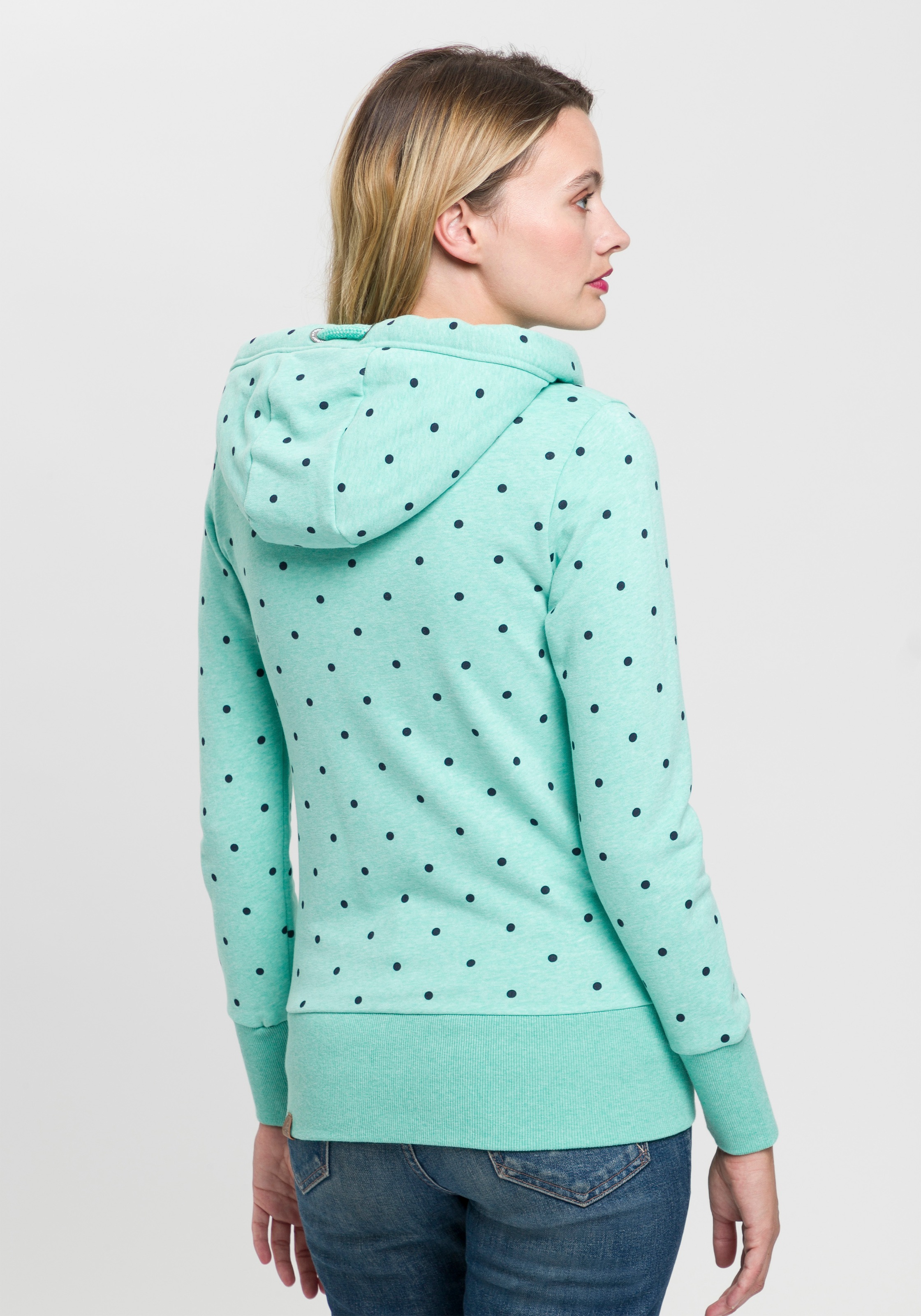 ZIP«, DOTS Design im Sweatjacke O bestellen Allover-Dots »NESKA Print Ragwear