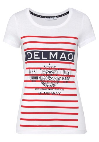 DELMAO Print-Shirt, mit sportivem großen Marken-Logodruck - NEUE MARKE! kaufen