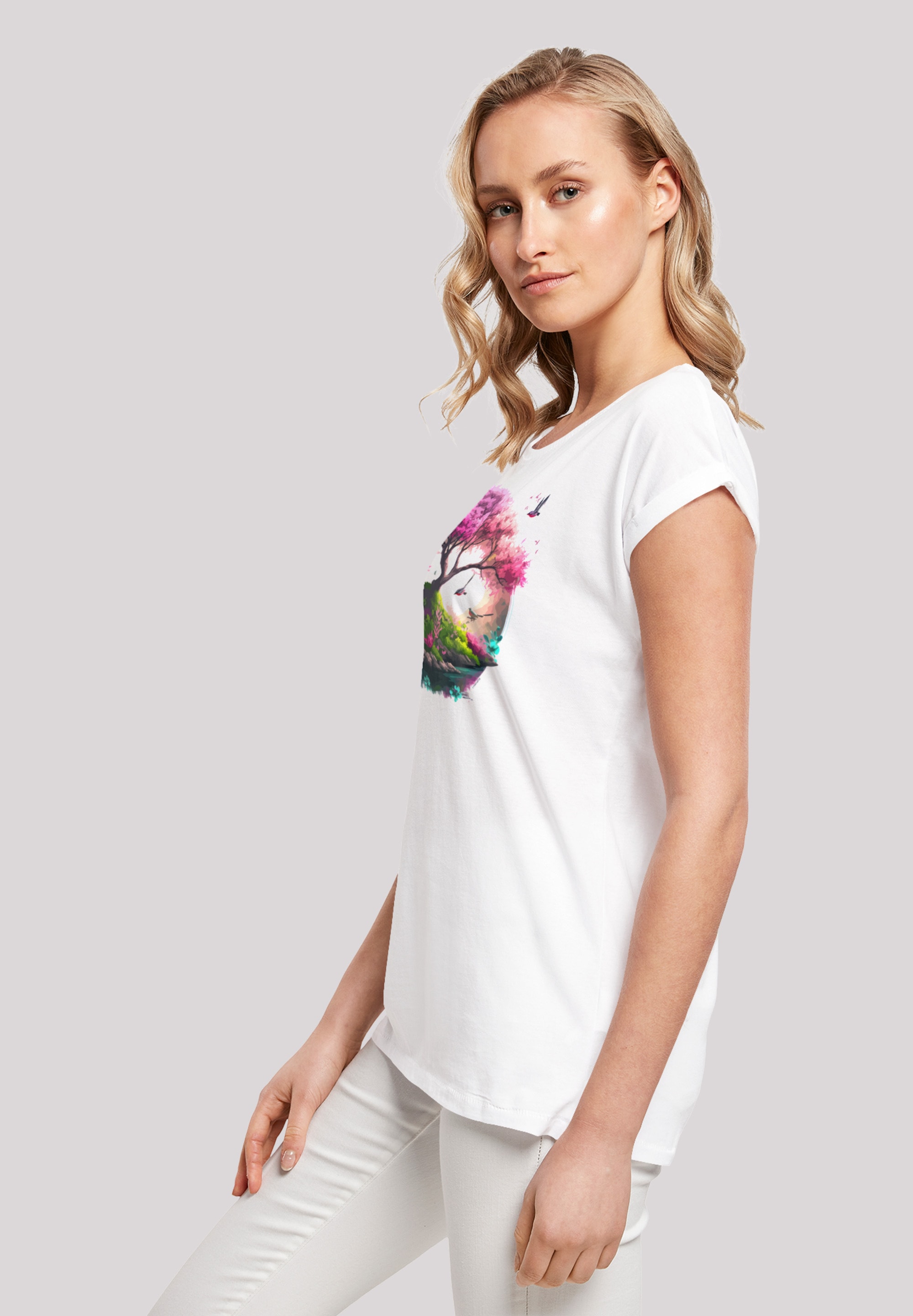 T-Shirt »Kirschblüten bestellen Baum«, Print F4NT4STIC