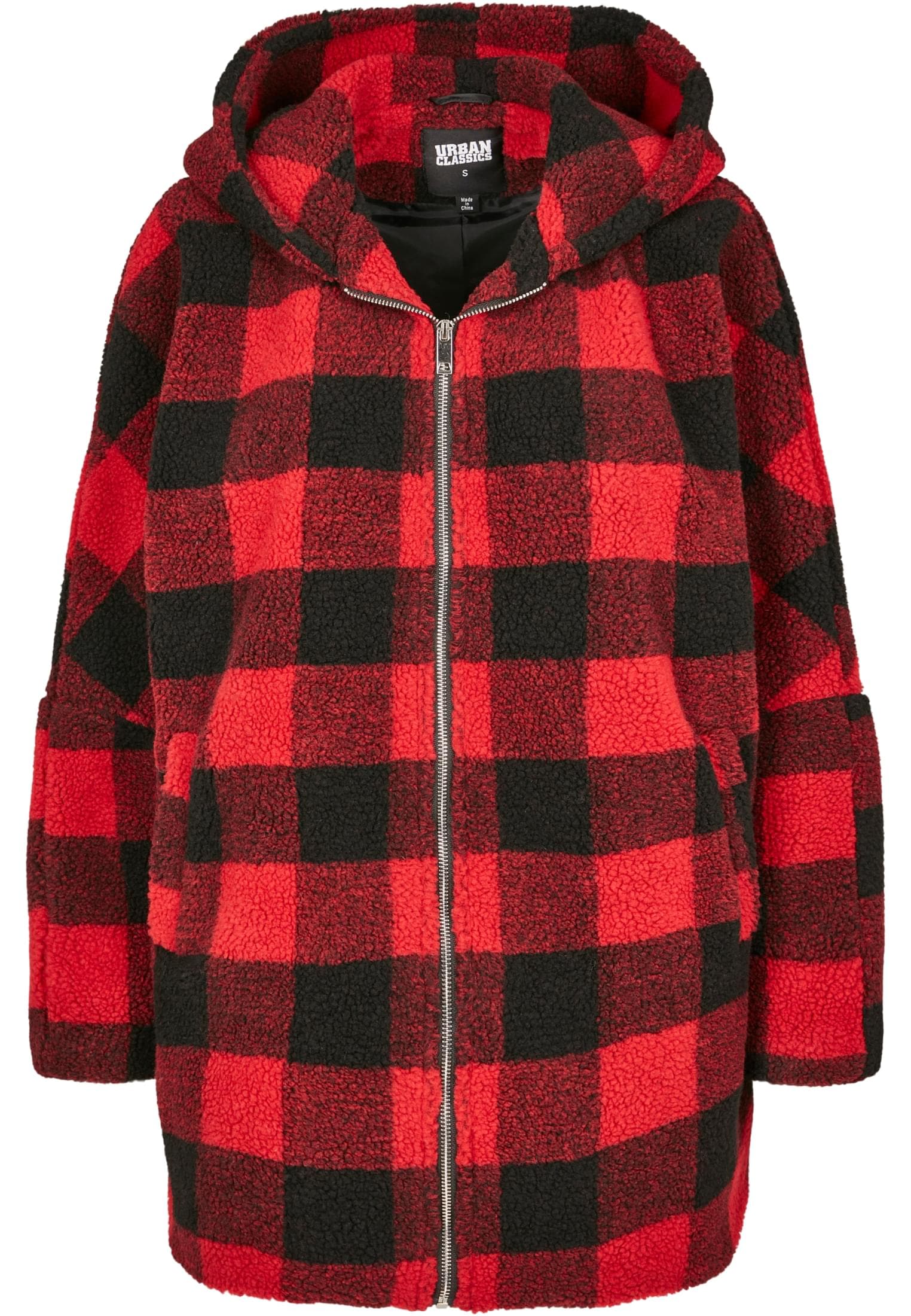 CLASSICS Check ohne URBAN Winterjacke Hooded Ladies bestellen (1 »Damen Jacket«, Kapuze Oversized Sherpa St.),