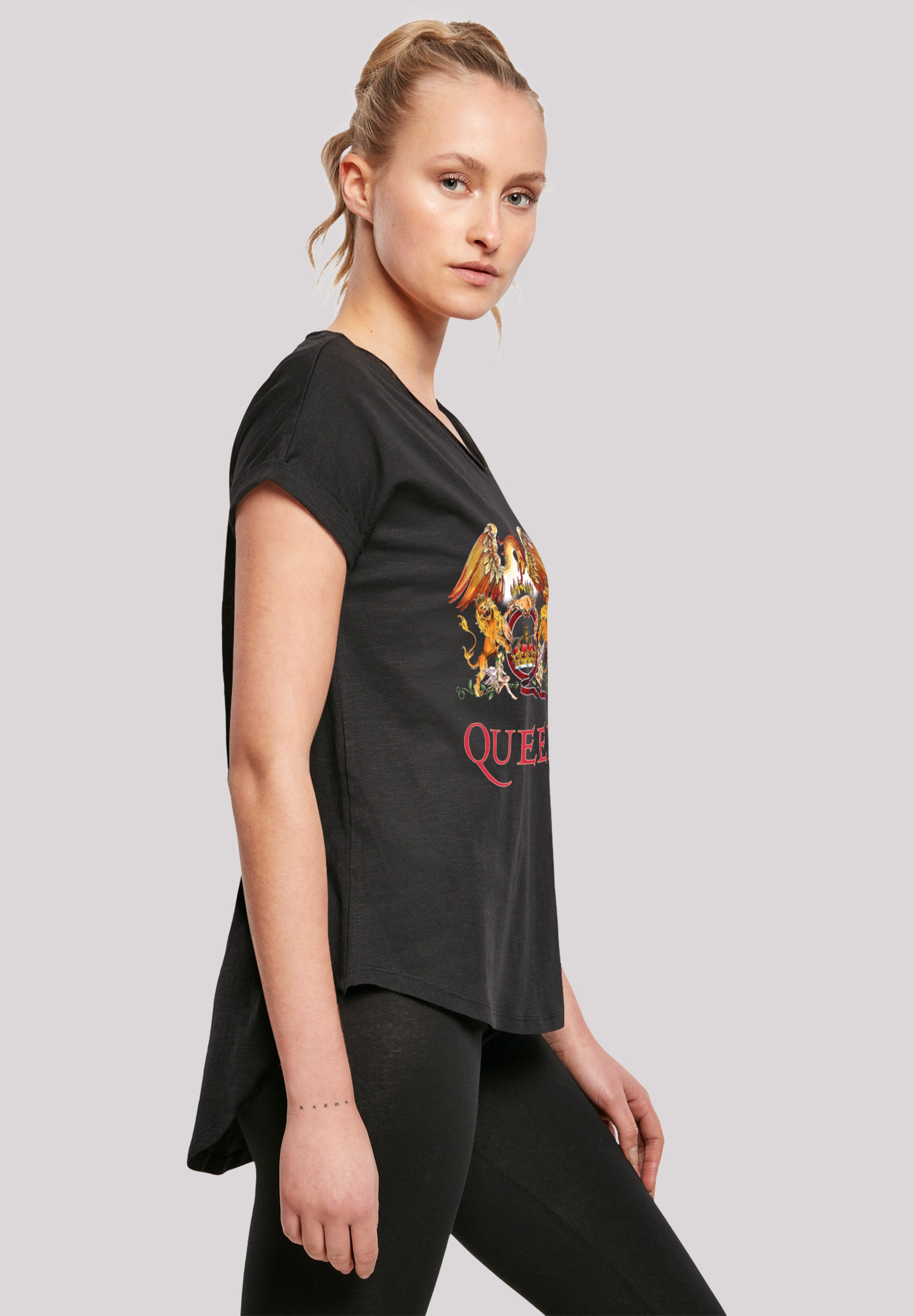 F4NT4STIC T-Shirt »Queen Rockband Classic Crest Black«, Print bestellen |  I\'m walking | T-Shirts
