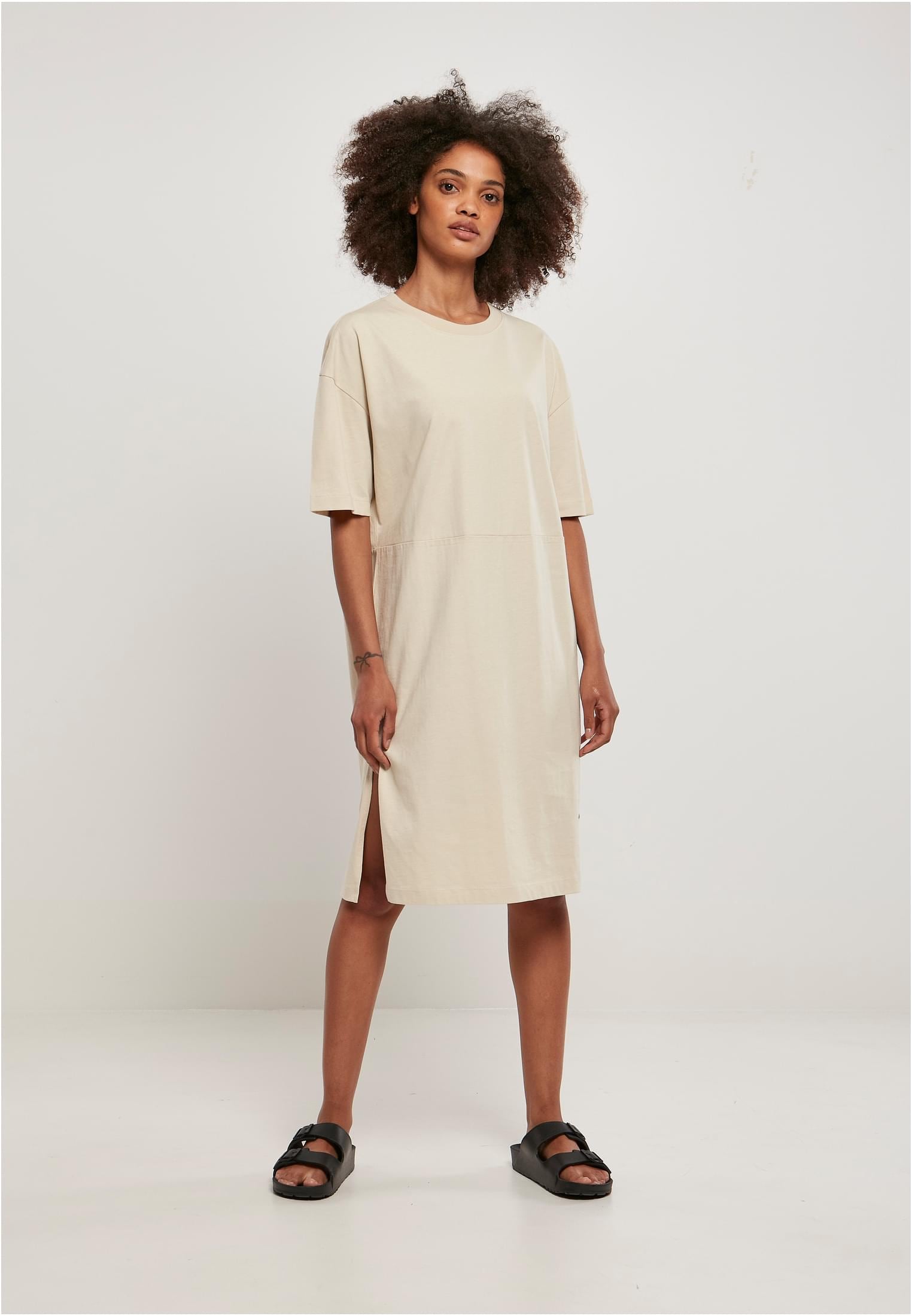 URBAN CLASSICS Jerseykleid »Damen kaufen (1 walking I\'m Dress«, Organic tlg.) Oversized Ladies Tee Slit | online