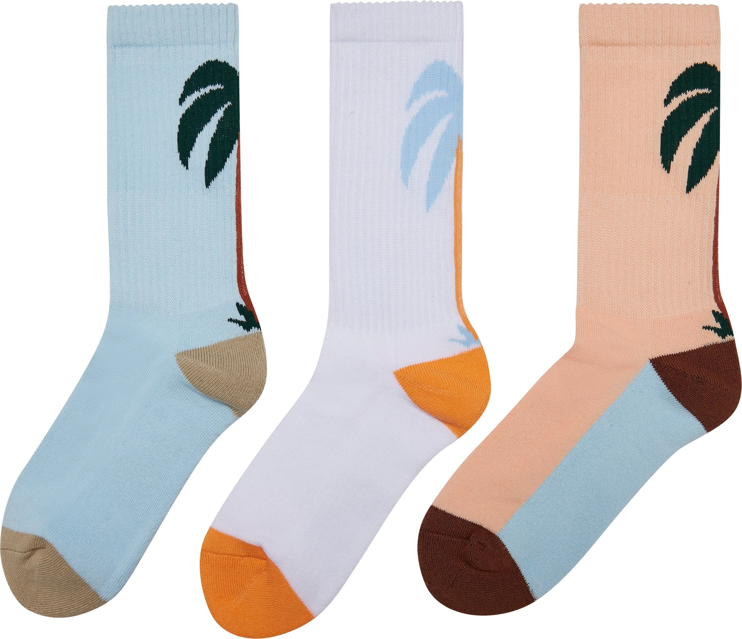 MisterTee Freizeitsocken »Accessoires Fancy Palmtree Socks 3-Pack«, (1  Paar) im Onlineshop | I\'m walking