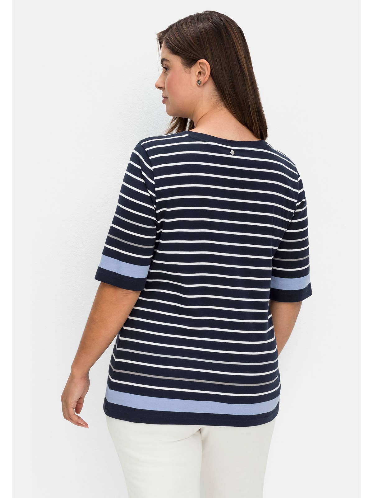 Sheego T-Shirt »Große Größen«, in leicht tailliertem Schnitt, in  Rippqualität kaufen