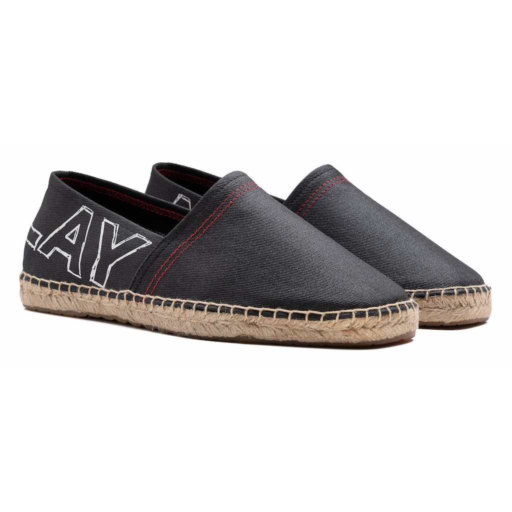 Replay Espadrille »CABO PRINT«, mit Bast-Umrahmung an der Laufsohle