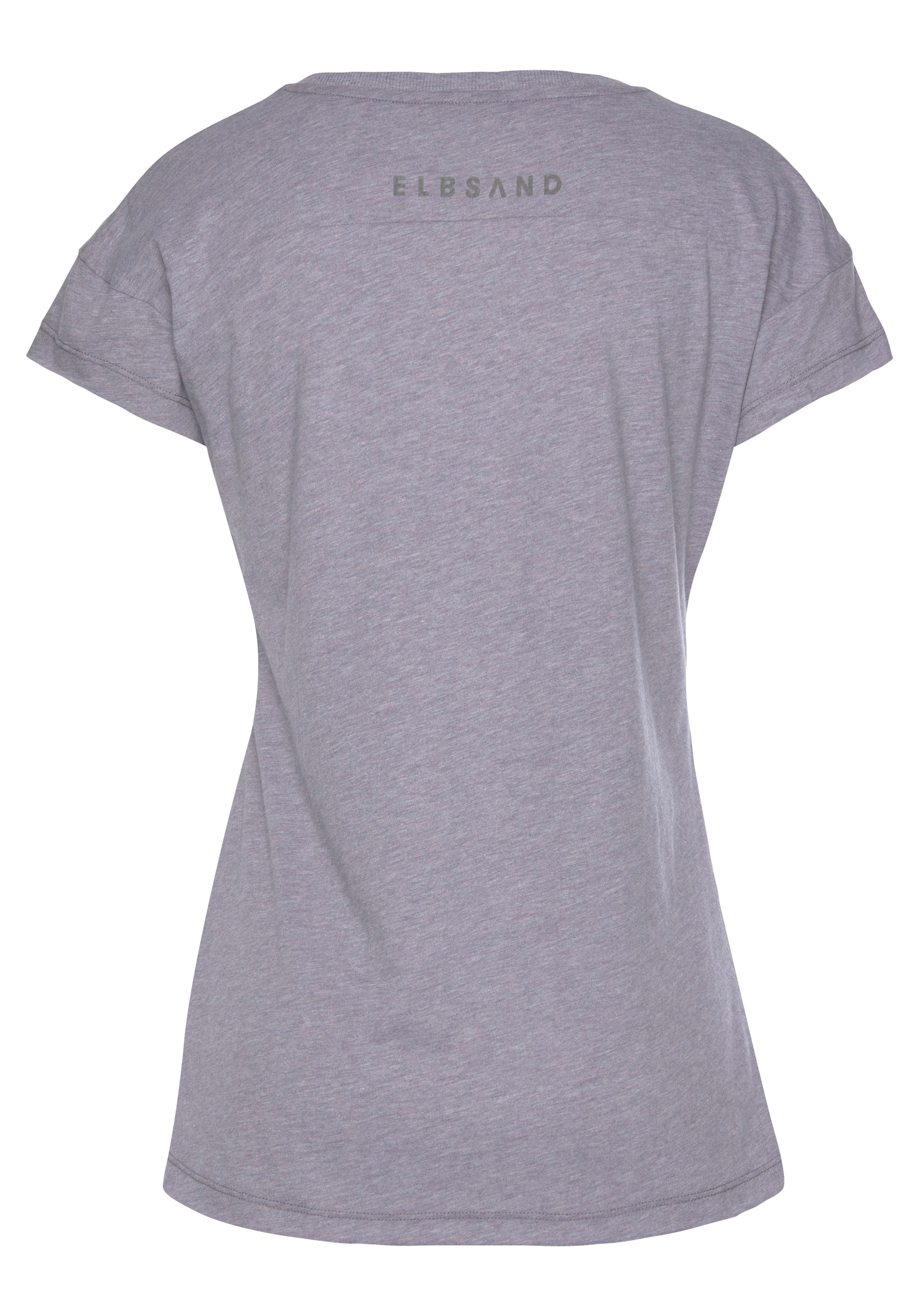 | Logodruck, Baumwoll-Mix, walking online Kurzarmshirt aus Elbsand T-Shirt mit sportlich I\'m »Ranva«,