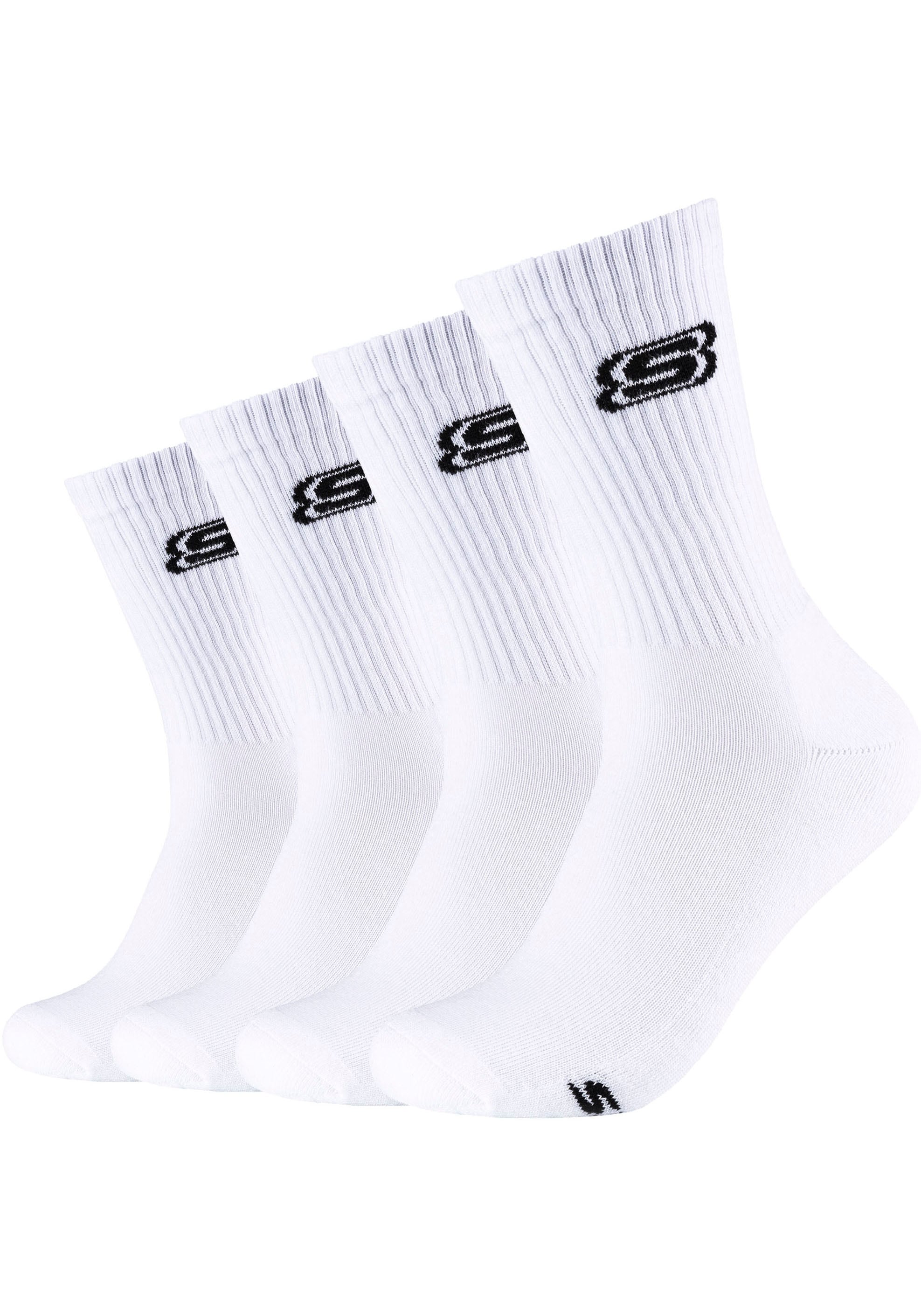 Skechers Socken, für (Packung, | im 4 Ferse Haltbarkeit walking lange Paar), Onlineshop Verstärkte Spitze & I\'m