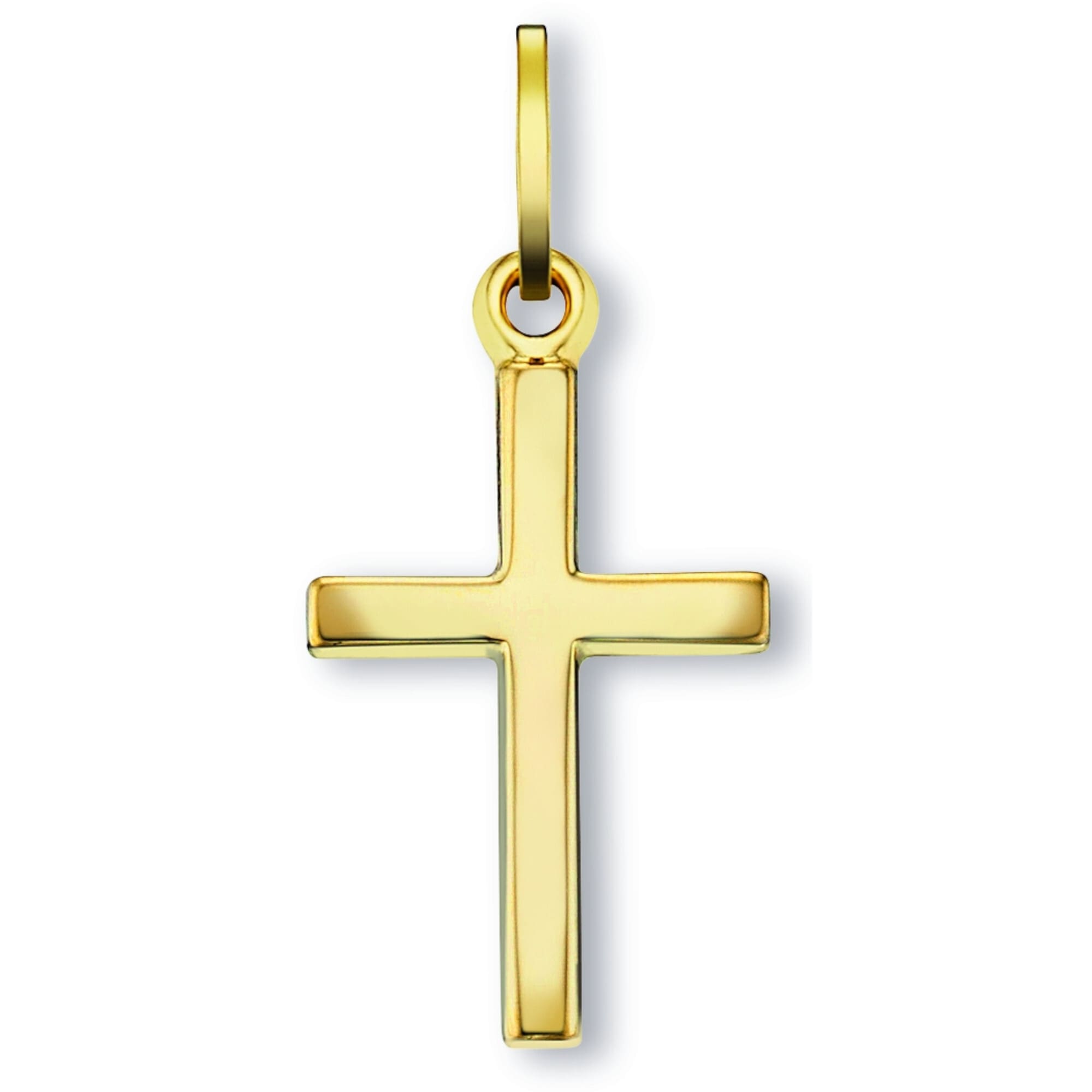 ONE ELEMENT Damen Kettenanhänger Kreuz Gold Schmuck Gelbgold 333 Anhänger aus