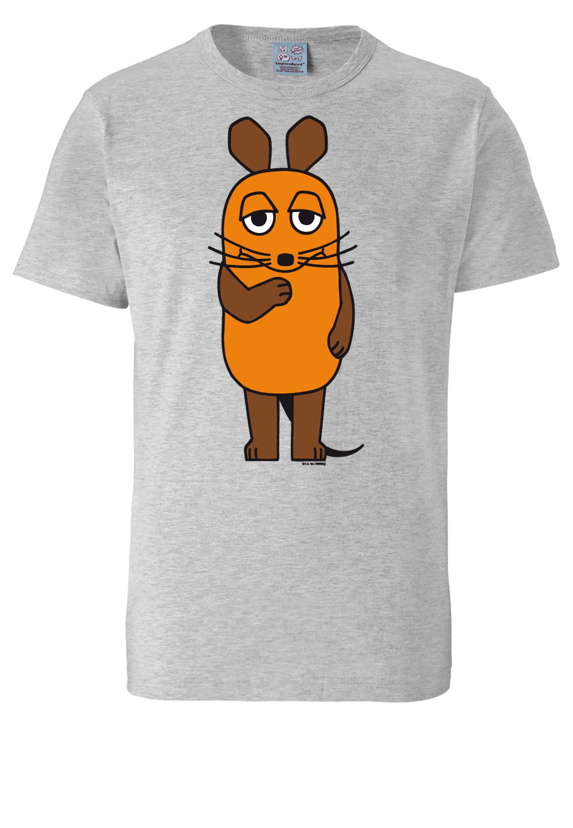 LOGOSHIRT T-Shirt »Die Maus«, mit online Sendung mit der Print lizenziertem