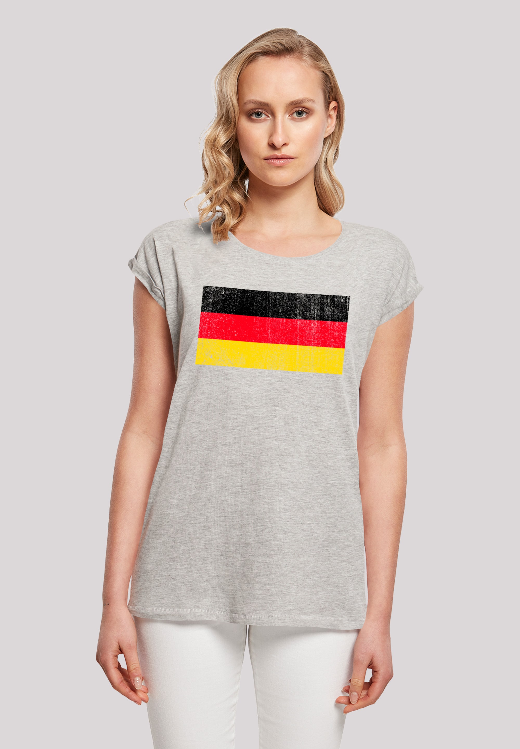 Print T-Shirt »Germany kaufen distressed«, F4NT4STIC Flagge Deutschland